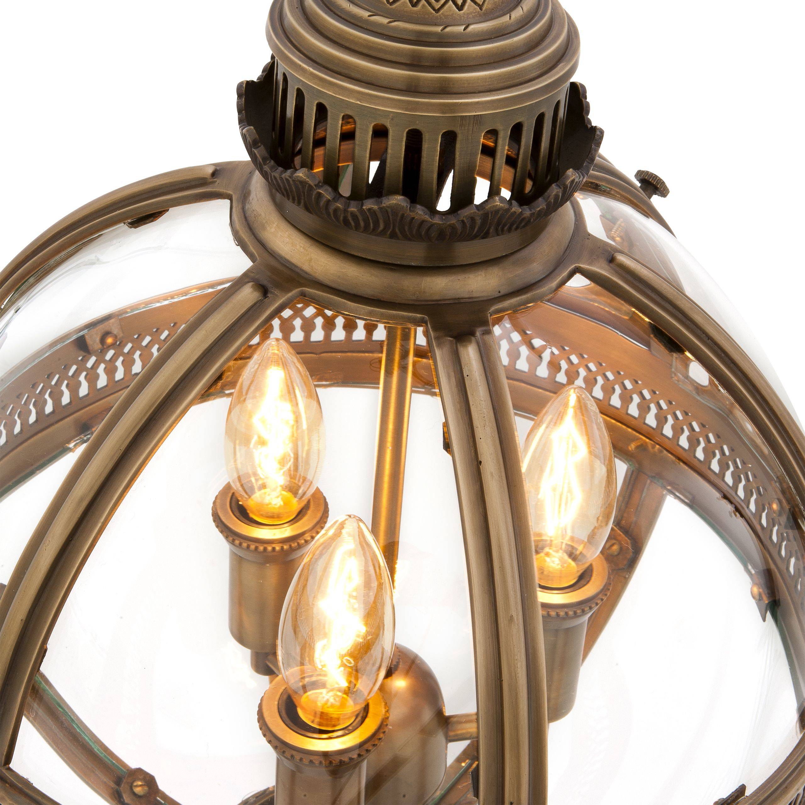 Residential S Lantern - Antique Brass - Eichholtz - Luxury Lighting BoutiqueHall LanternEichholtz