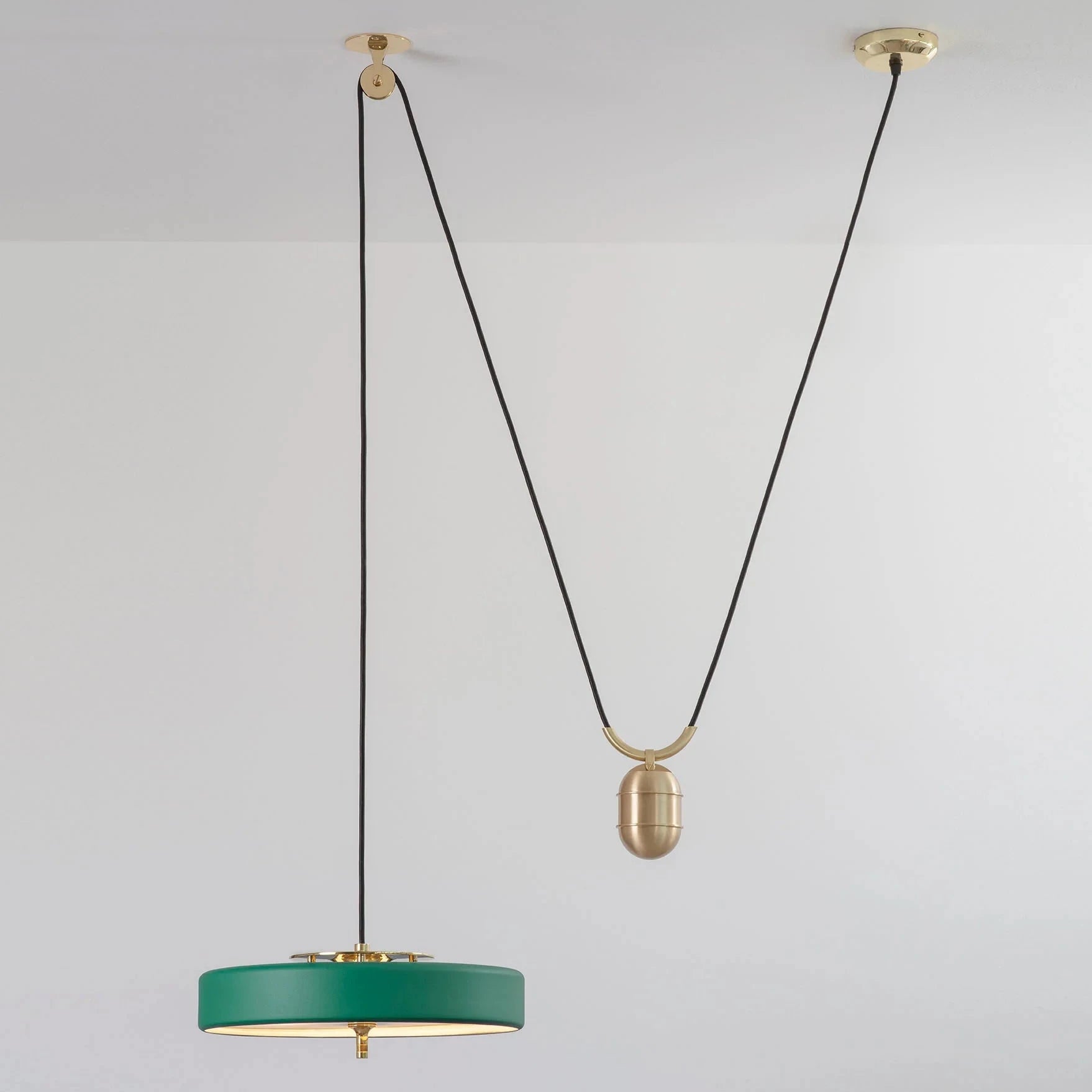 Revolve Rise & Fall Pendant Light - (Various Finishes Available) - Luxury Lighting Boutique
