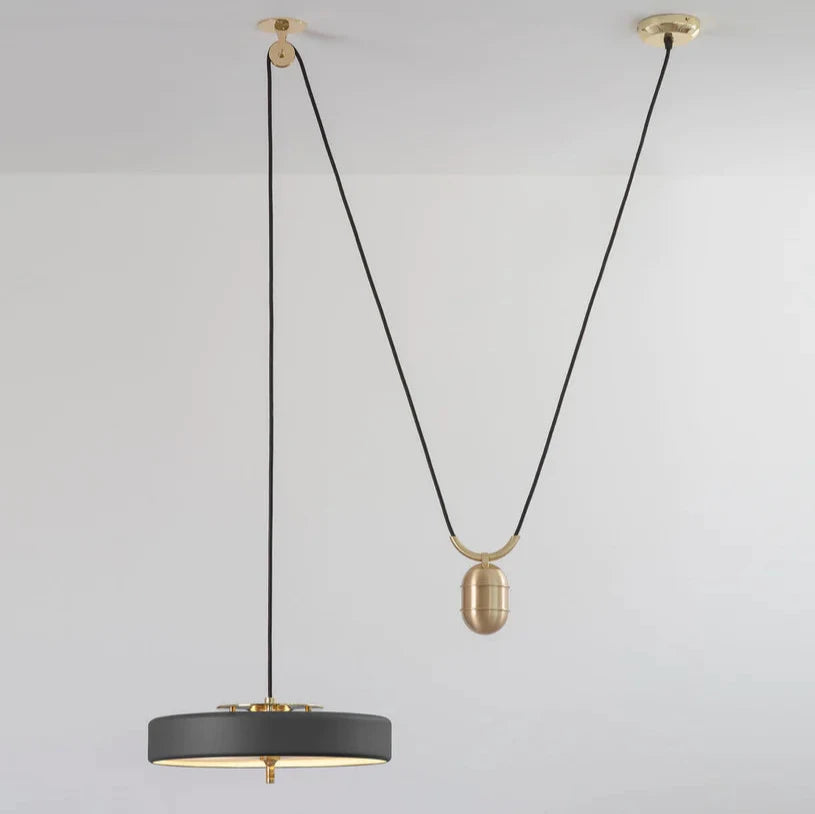 Revolve Rise & Fall Pendant Light - (Various Finishes Available) - Luxury Lighting Boutique
