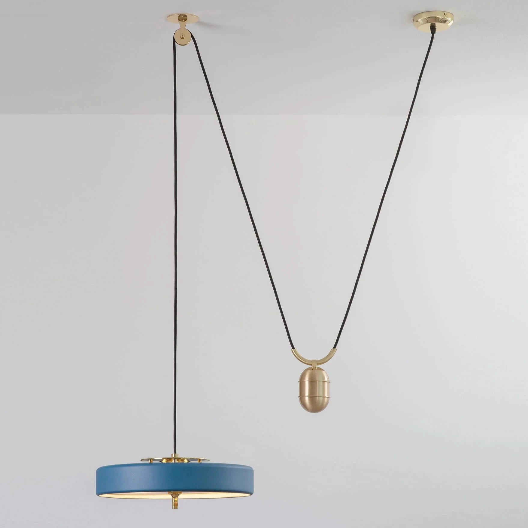 Revolve Rise & Fall Pendant Light - (Various Finishes Available) - Luxury Lighting Boutique