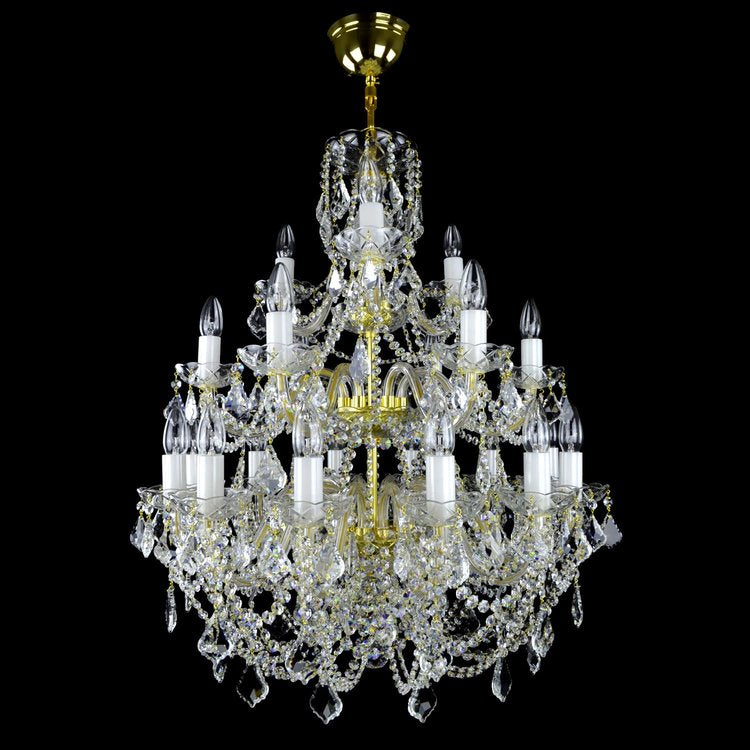 Ricamente Decorado 21 Crystal Chandelier (Gold/Silver) - Wranovsky - Luxury Lighting Boutique