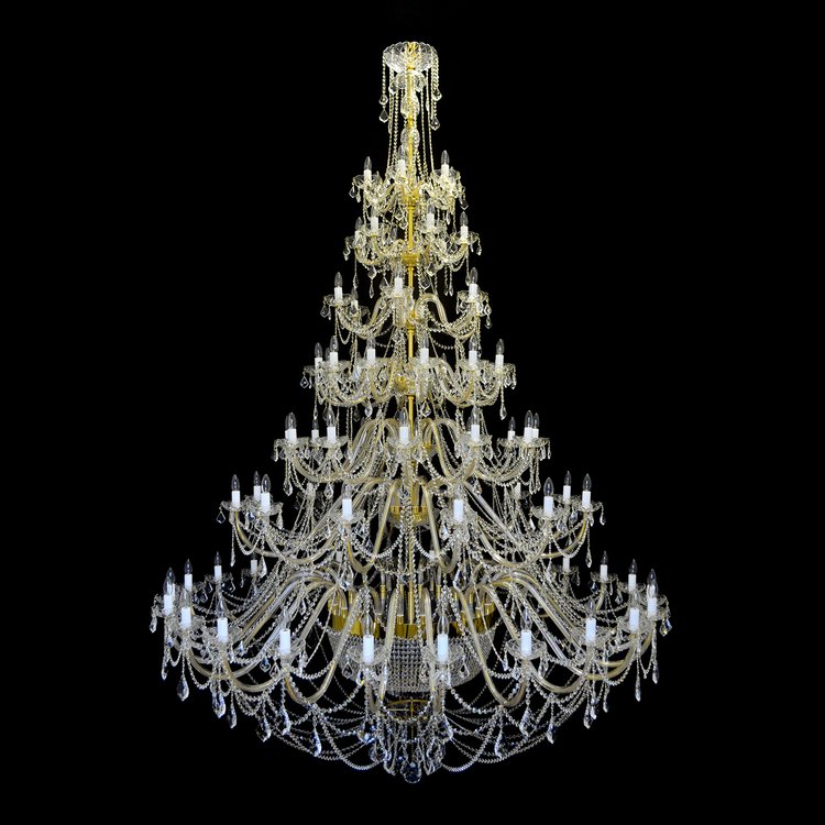 Ricamente Decorado 87 Crystal Chandelier (Gold/Silver) - Wranovsky - Luxury Lighting Boutique