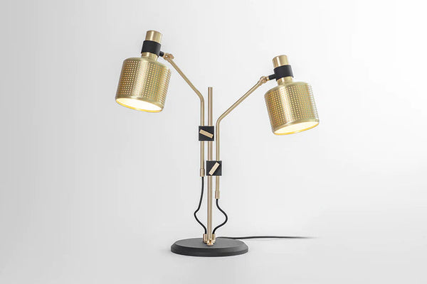 Riddle Double Table Lamp - Luxury Lighting Boutique