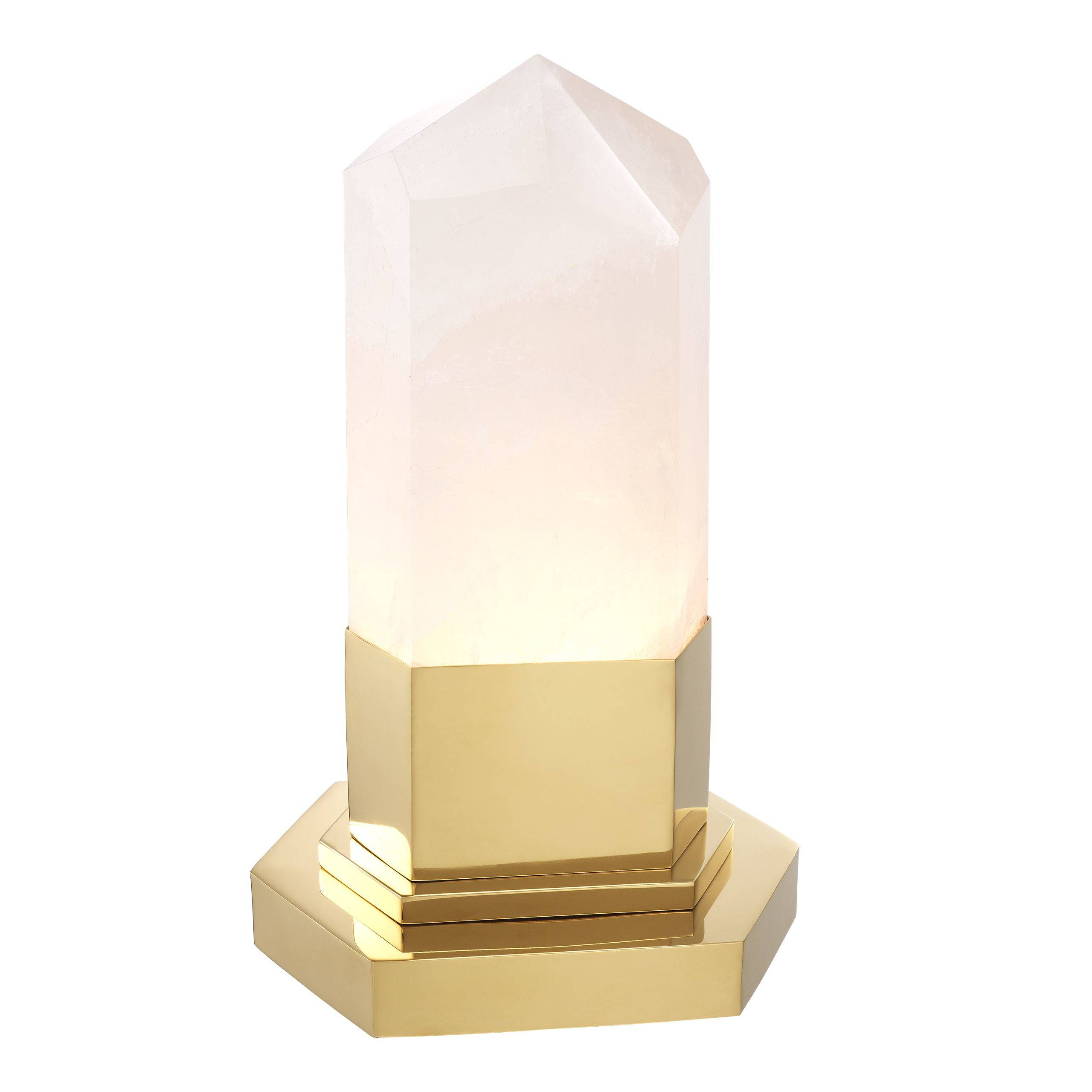 Rock Crystal Table Lamp - [Gold] - Eichholtz - Luxury Lighting Boutique