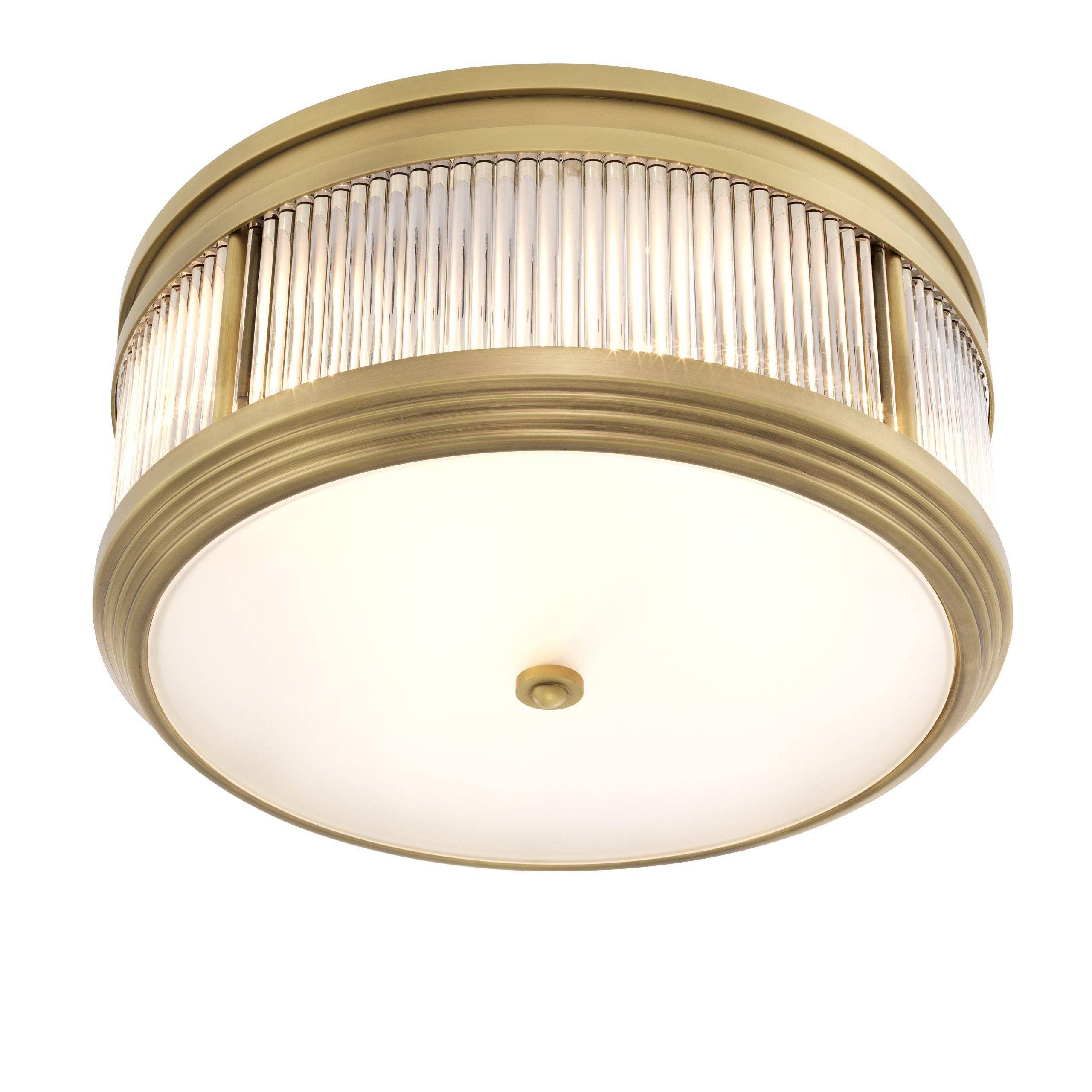 Rousseau Flush Mount Ceiling Light - Brass | Bronze | Nickel - Eichholtz - Luxury Lighting BoutiqueCeiling LightEichholtz