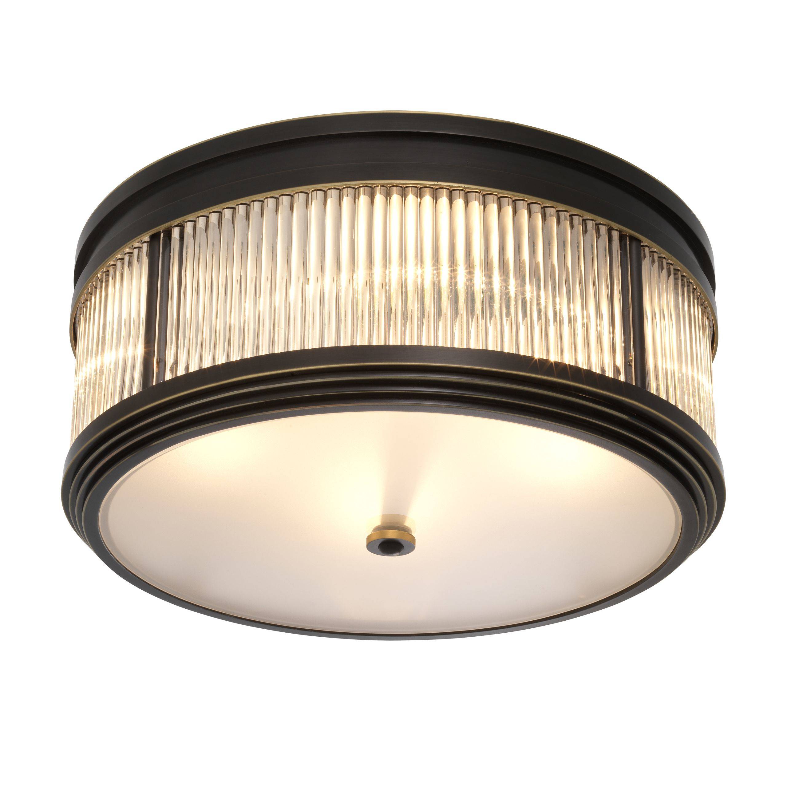 Rousseau Flush Mount Ceiling Light - Brass | Bronze | Nickel - Eichholtz - Luxury Lighting BoutiqueCeiling LightEichholtz