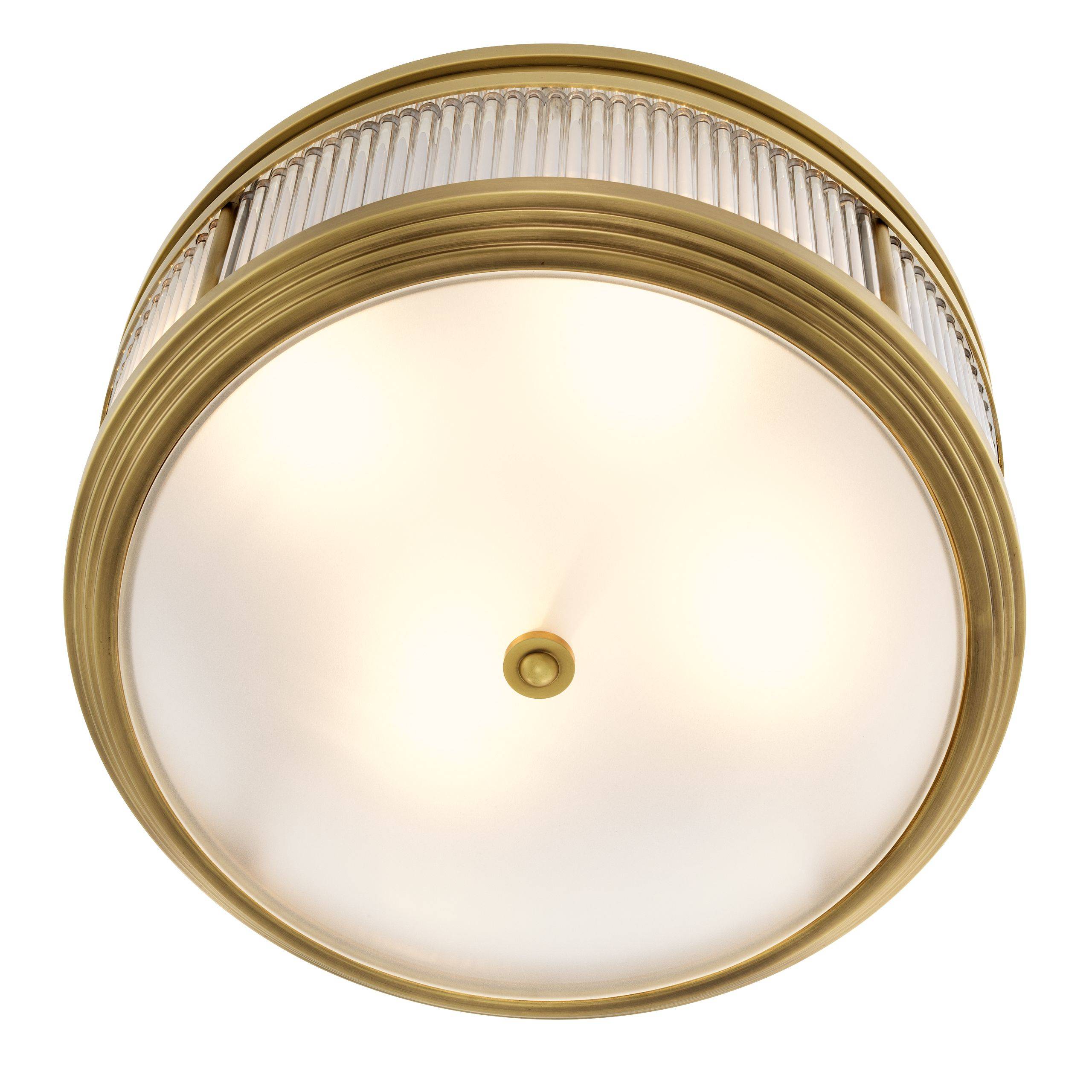 Rousseau Flush Mount Ceiling Light - Brass | Bronze | Nickel - Eichholtz - Luxury Lighting BoutiqueCeiling LightEichholtz