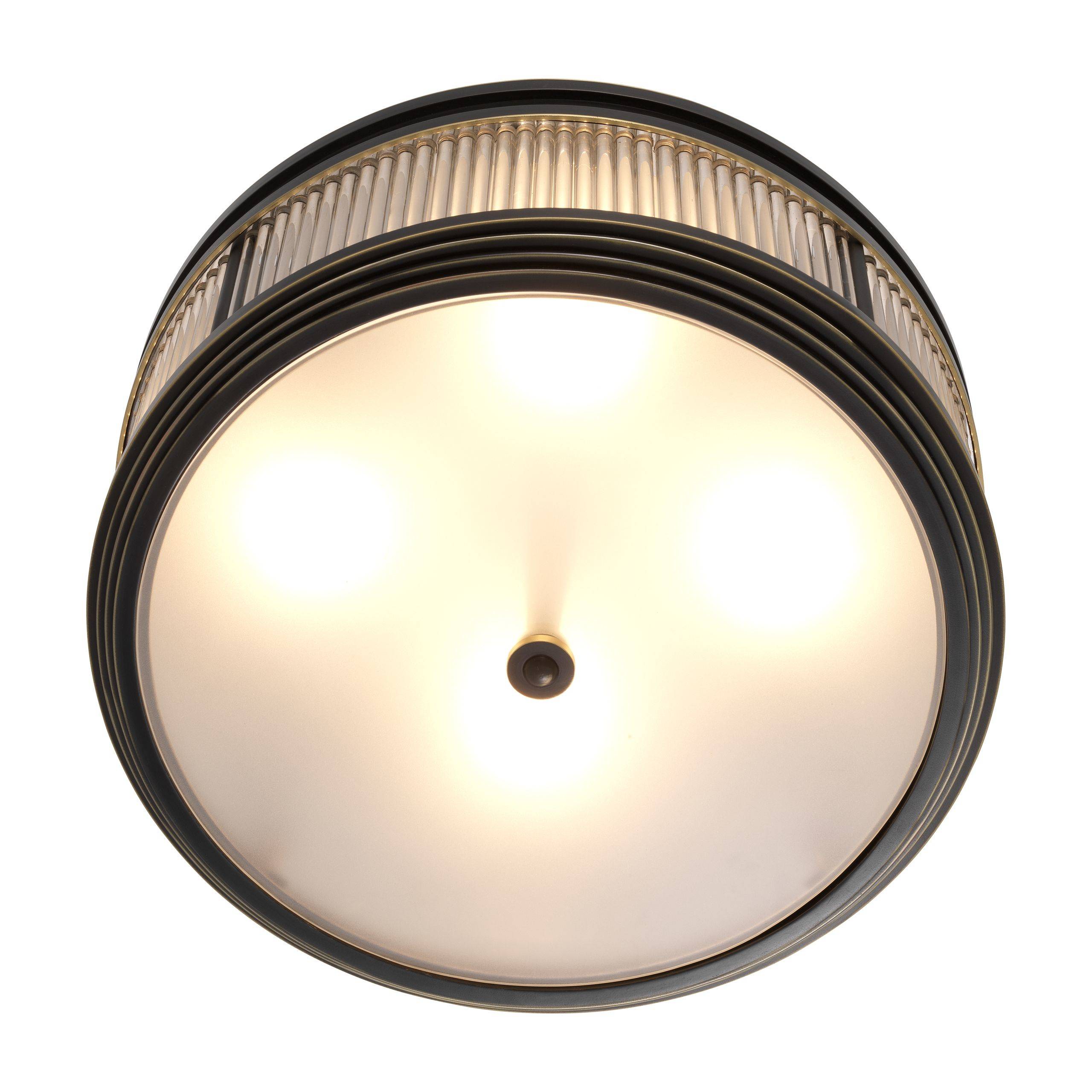 Rousseau Flush Mount Ceiling Light - Brass | Bronze | Nickel - Eichholtz - Luxury Lighting BoutiqueCeiling LightEichholtz