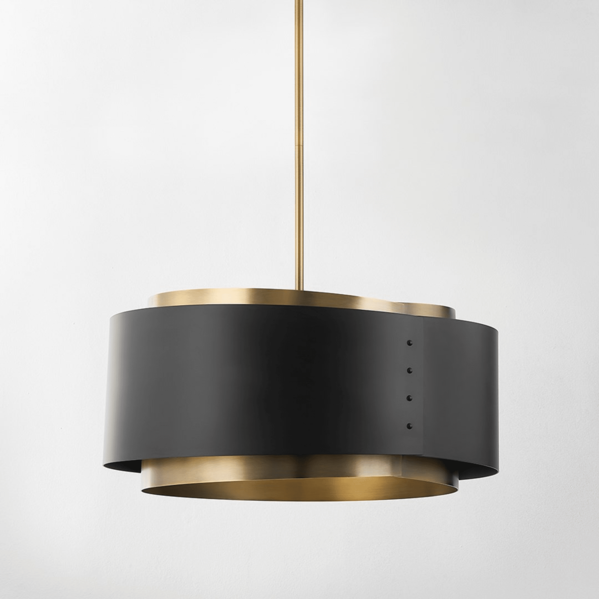 Roux Pendant (F4413 - PBR/SBK) - Troy Lighting - Luxury Lighting BoutiqueBrass/Metal ChandeliersTroy Lighting