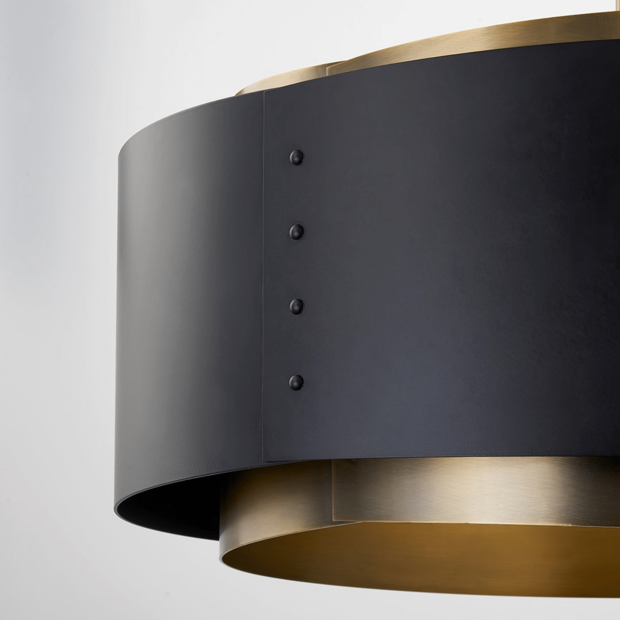Roux Pendant (F4413 - PBR/SBK) - Troy Lighting - Luxury Lighting BoutiqueBrass/Metal ChandeliersTroy Lighting