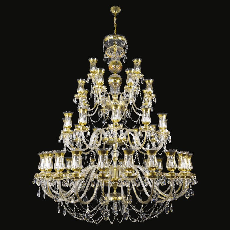 Royal Tulips 48 Crystal Chandelier (Gold) - Wranovsky - Luxury Lighting BoutiqueWranovsky