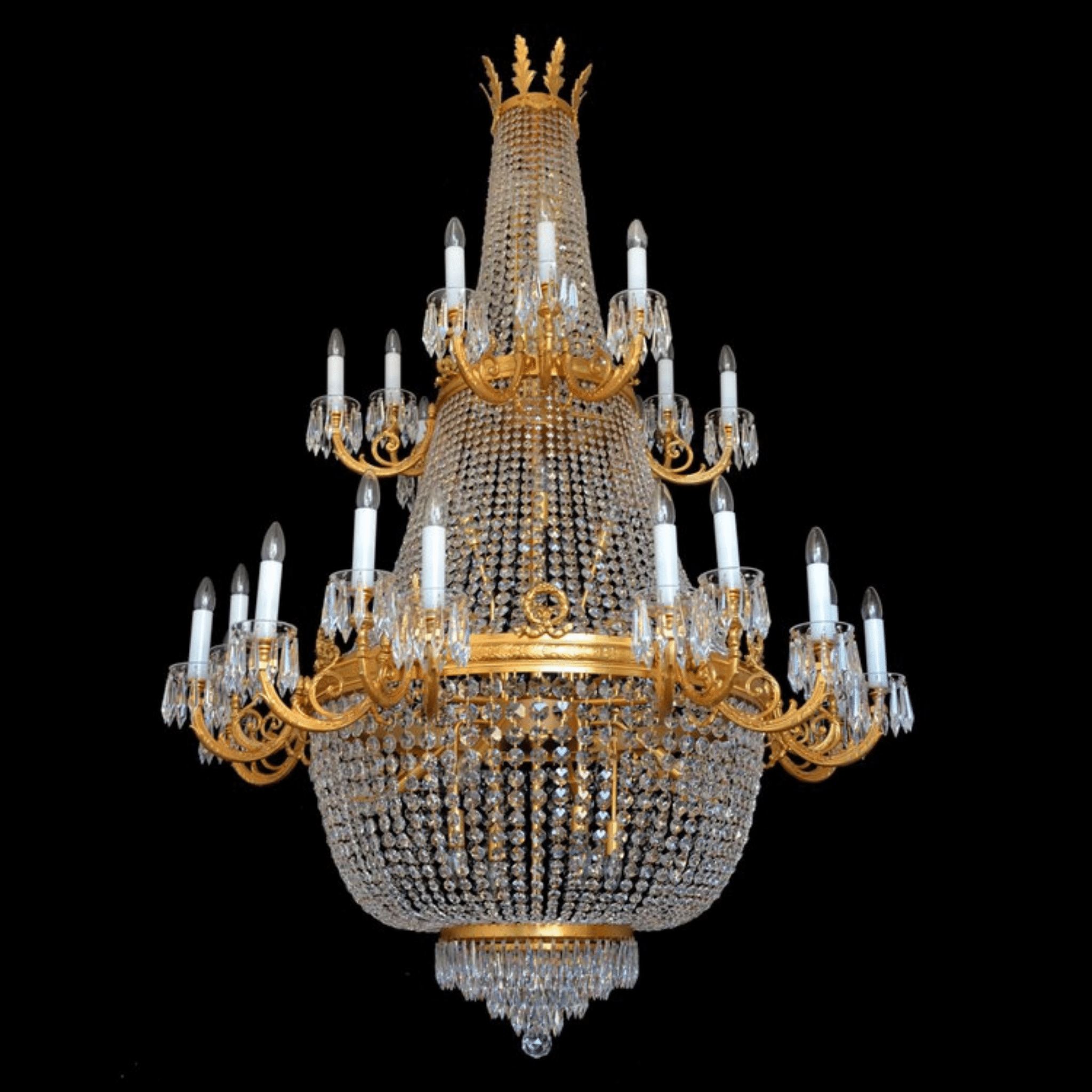 Royalty 37 Crystal Glass Chandelier - Wranovsky - Luxury Lighting BoutiqueTraditional Crystal ChandeliersWranovsky