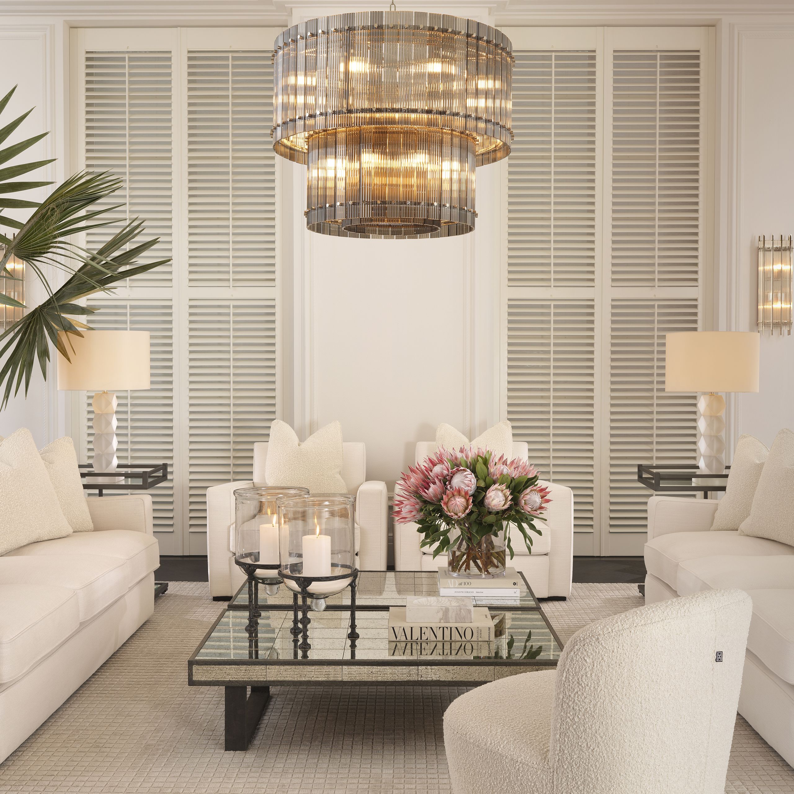 Ruby Modern Glass Chandelier S | L - Eichholtz - Luxury Lighting BoutiqueCeiling LightsEichholtz