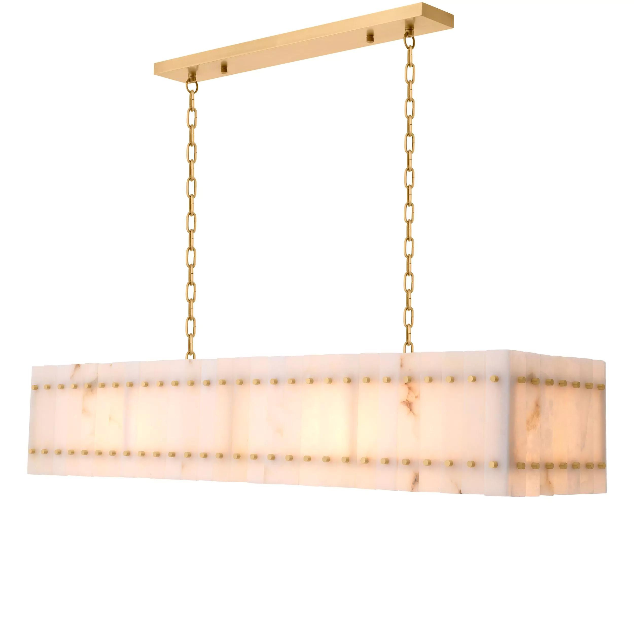 Ruby Rectangular (Brass) Modern Chandelier - Eichholtz - Luxury Lighting Boutique