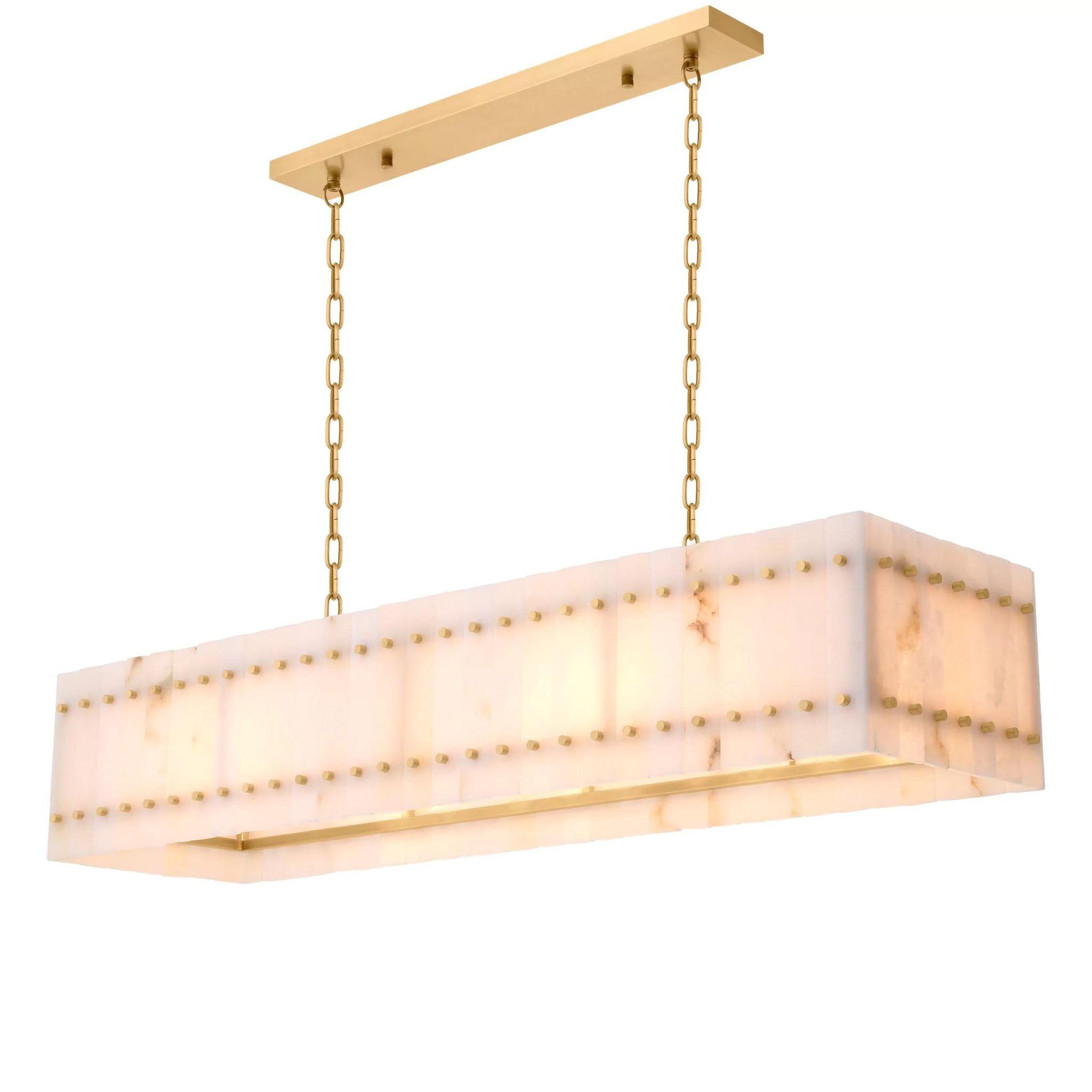 Ruby Rectangular (Brass) Modern Chandelier - Eichholtz - Luxury Lighting Boutique
