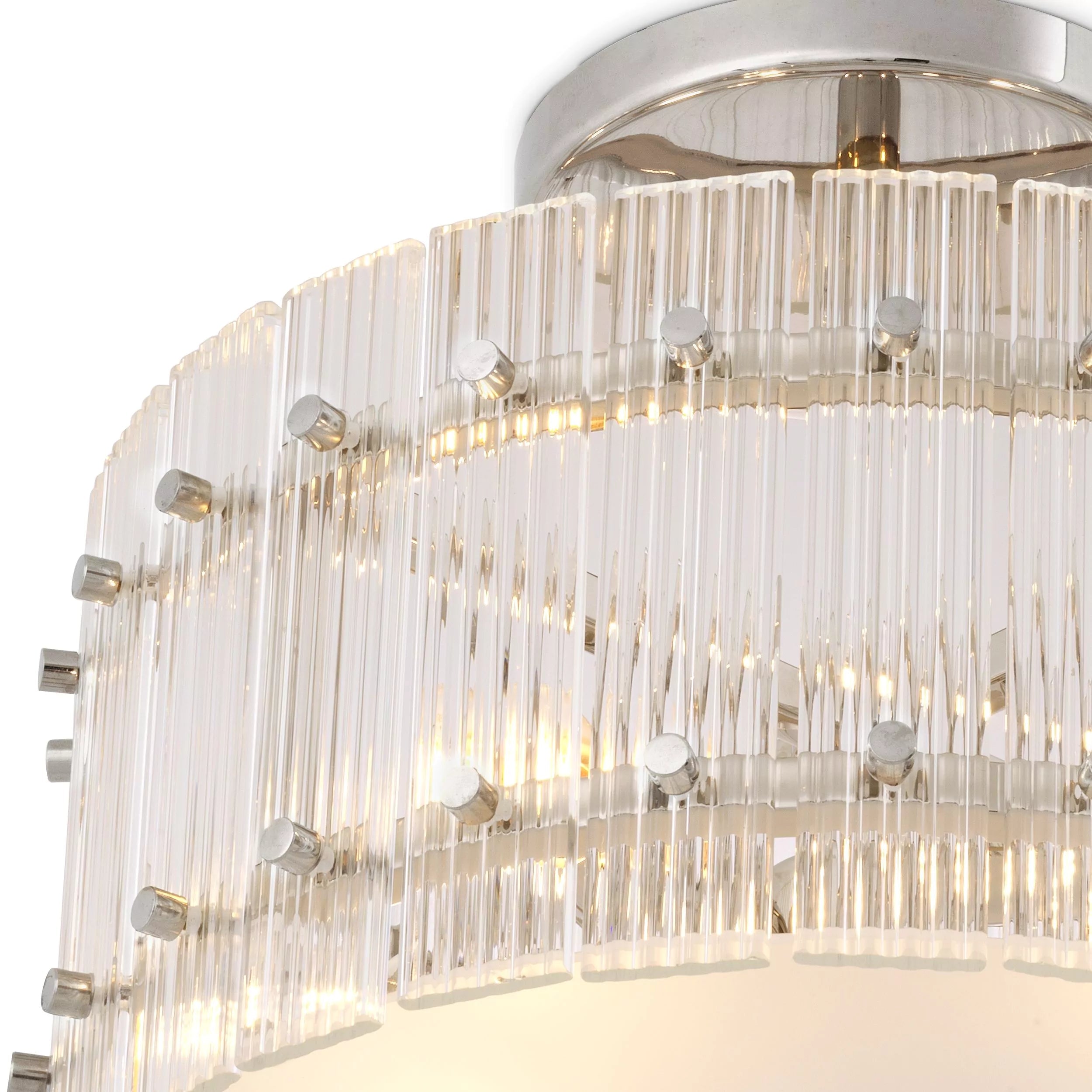 Ruby Round Ceiling Light - (Brass/Bronze finish | Clear glass) - Eichholtz - Luxury Lighting Boutique