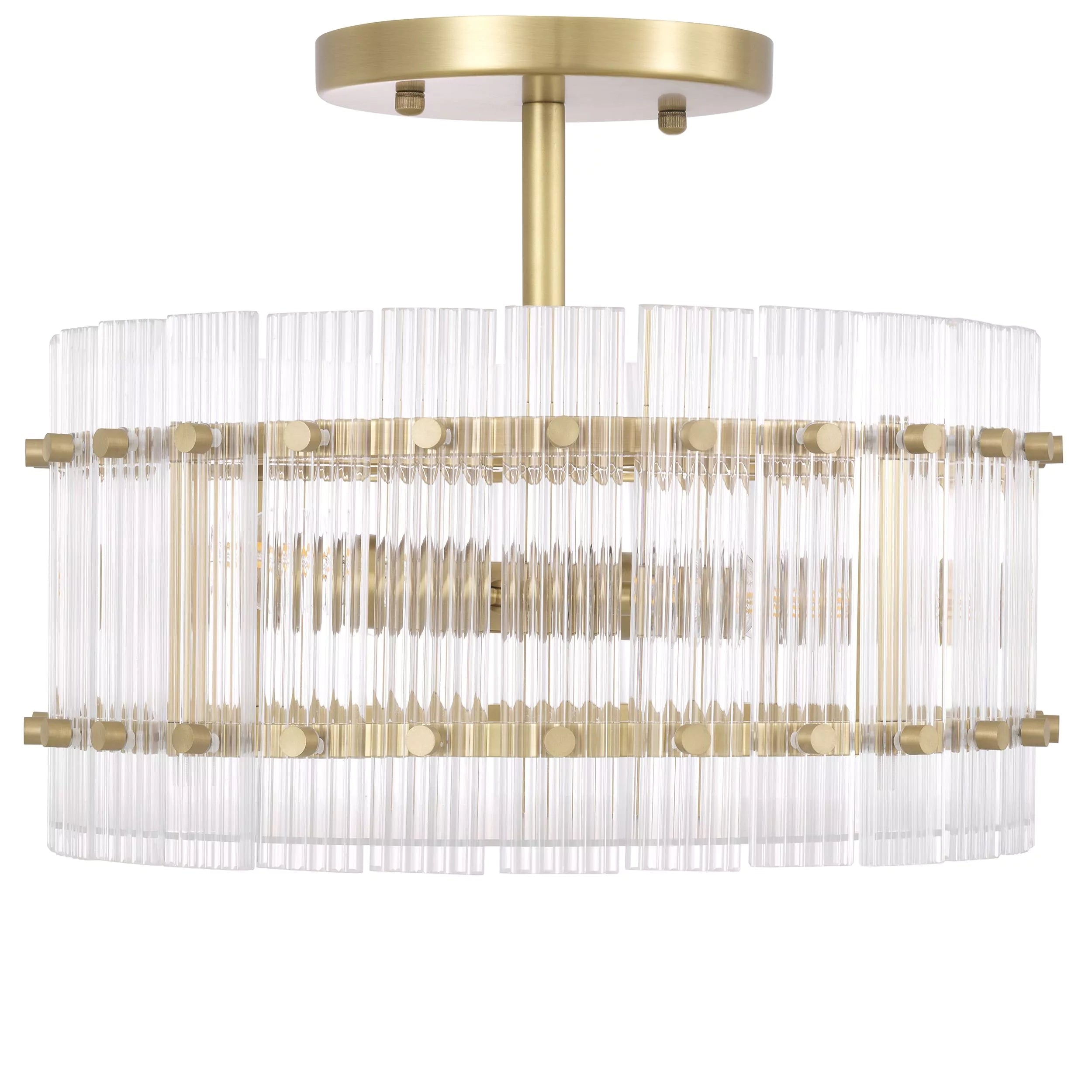 Ruby Round Ceiling Light - (Brass/Bronze finish | Clear glass) - Eichholtz - Luxury Lighting Boutique