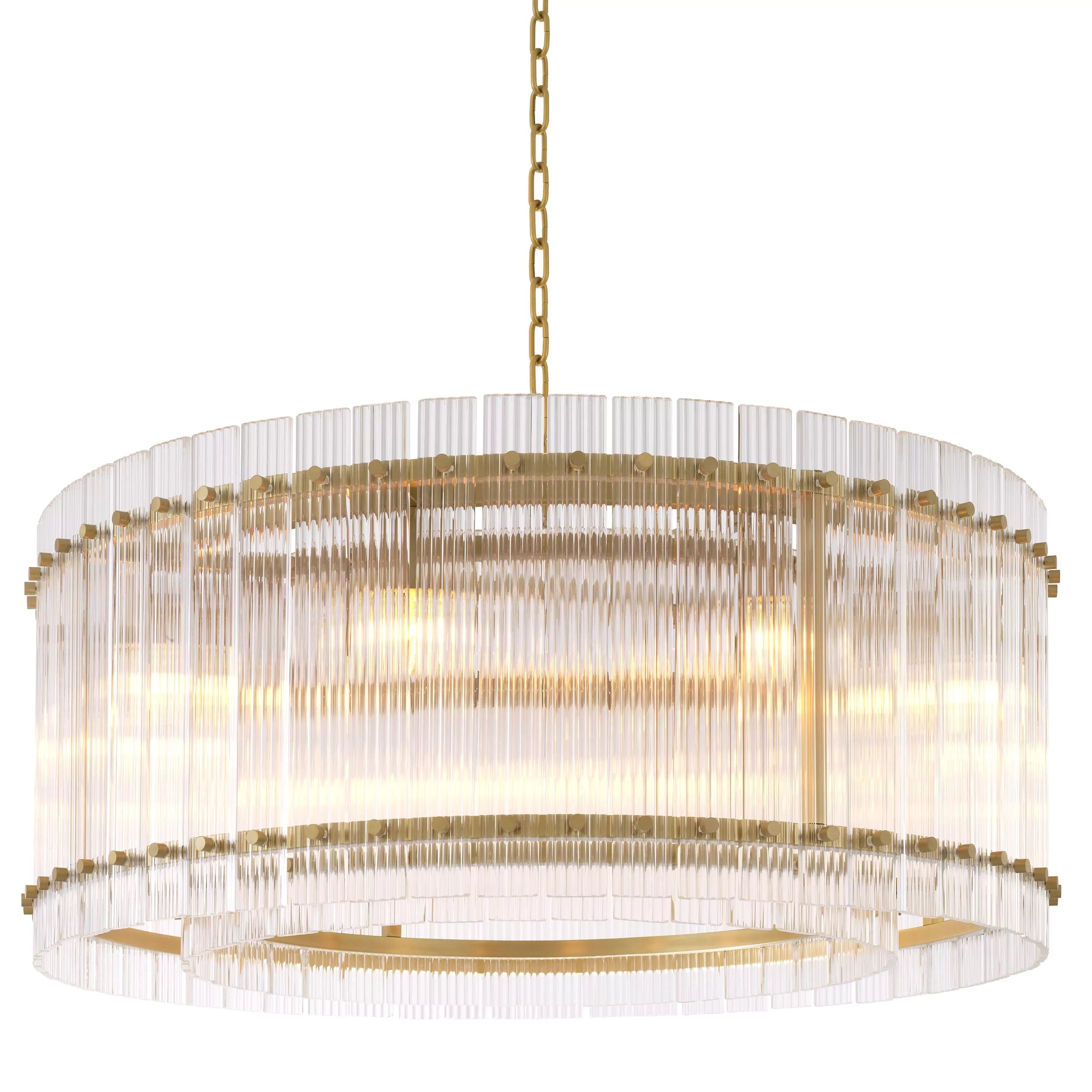 Ruby Single Modern Chandelier - Antique Brass - Eichholtz - Luxury Lighting BoutiqueBrass/Metal ChandeliersEichholtz