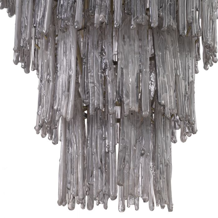 Saint Roch Modern Glass Chandelier S | L | XXL - Brass & Glass - Eichholtz - Luxury Lighting BoutiqueChandeliersEichholtz