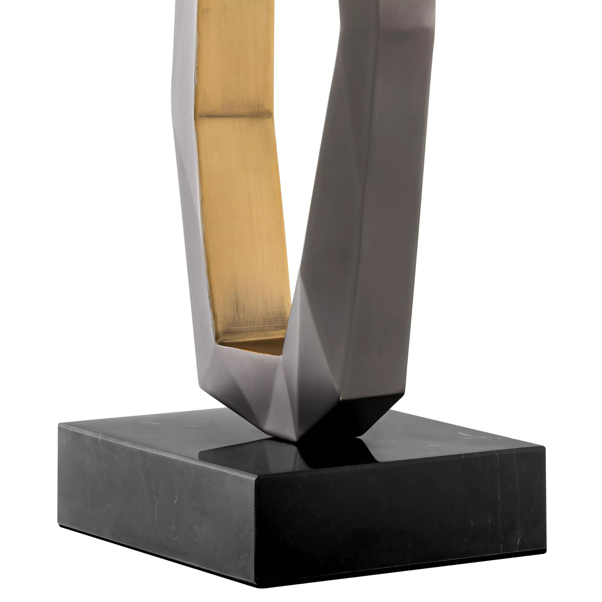 Santos (Antique Brass/Gunmetal Finish) Table Lamp - Eichholtz - Luxury Lighting Boutique