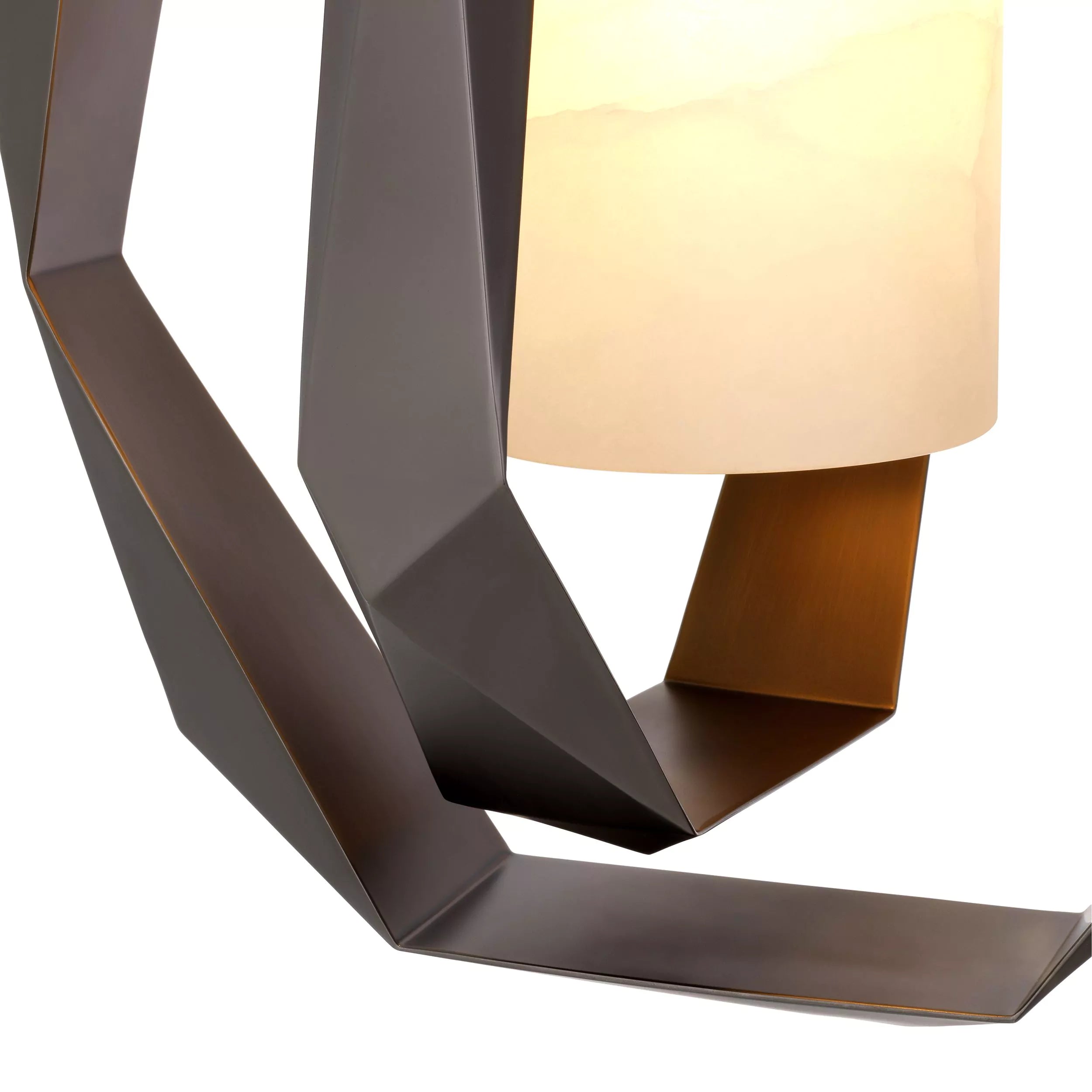 Santos Double Brass Chandelier - (Gunmetal Finish | Antique Brass Finish | Alabaster) - Eichholtz - Luxury Lighting Boutique