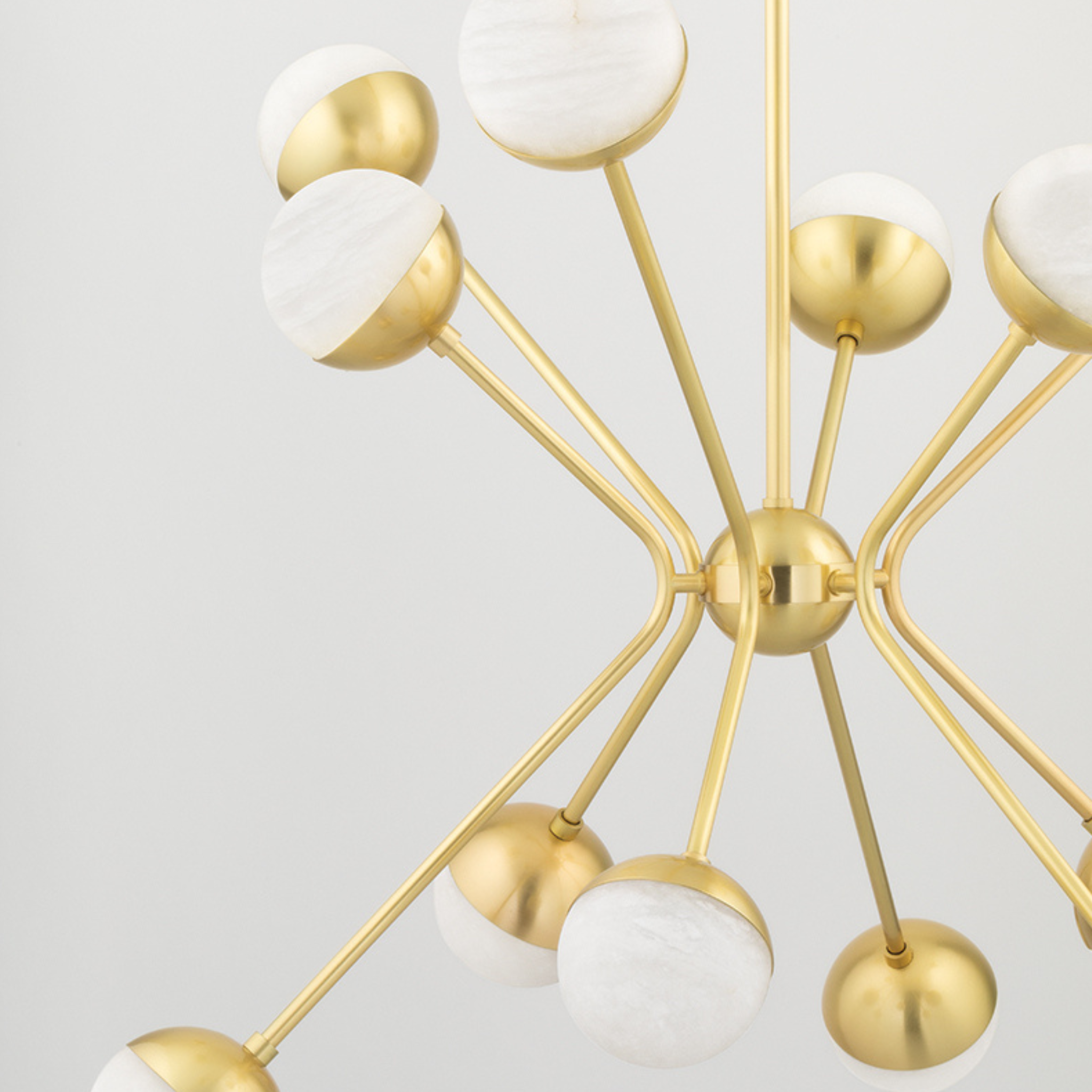 Saratoga Chandelier (Aged Brass) 2836-AGB-CE - Hudson Valley - Luxury Lighting Boutique