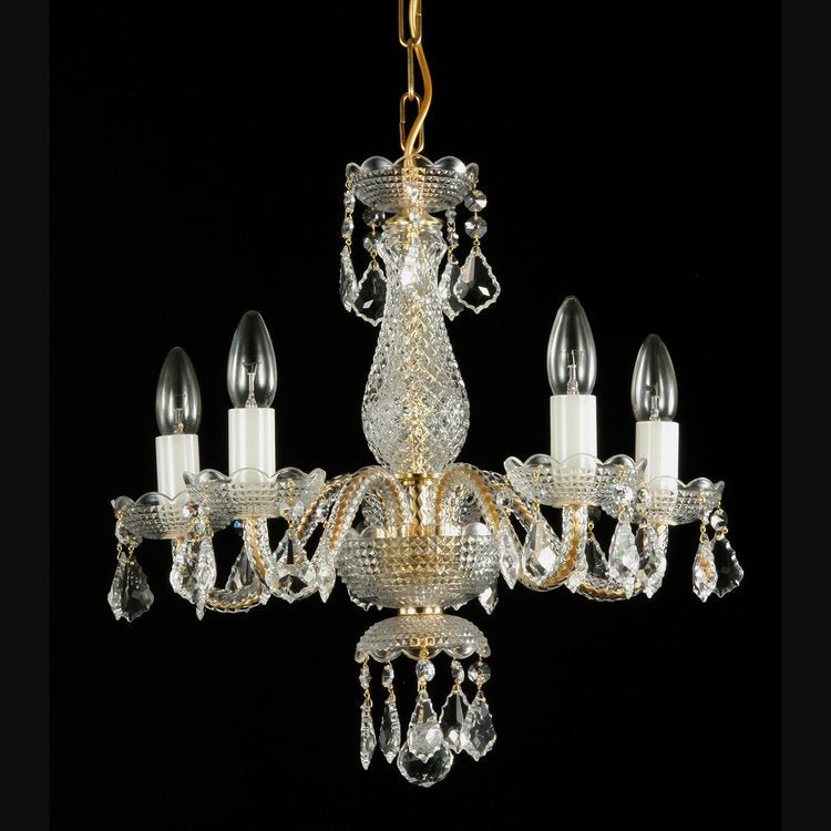 Savoir - Faire 5 Crystal Chandelier (Gold/Silver) - Wranovsky - Luxury Lighting BoutiqueWranovsky