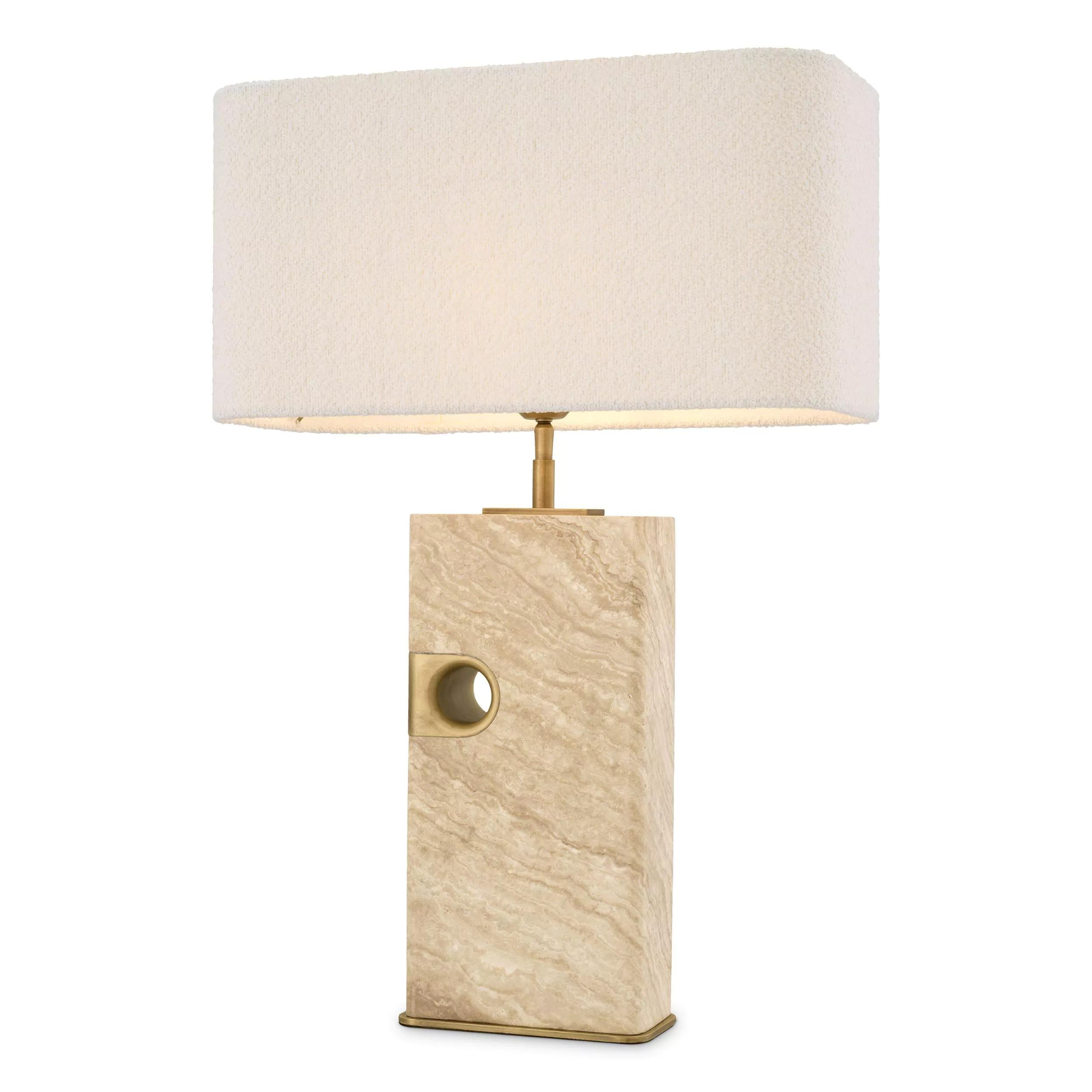 Sebago (Travertine Finish) Table Lamp - Eichholtz - Luxury Lighting Boutique