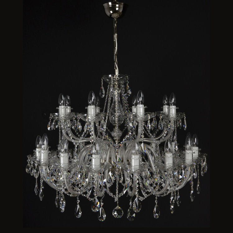 Serpente 24 Crystal Glass Chandelier (Gold/Silver) - Wranovsky - Luxury Lighting BoutiqueWranovsky