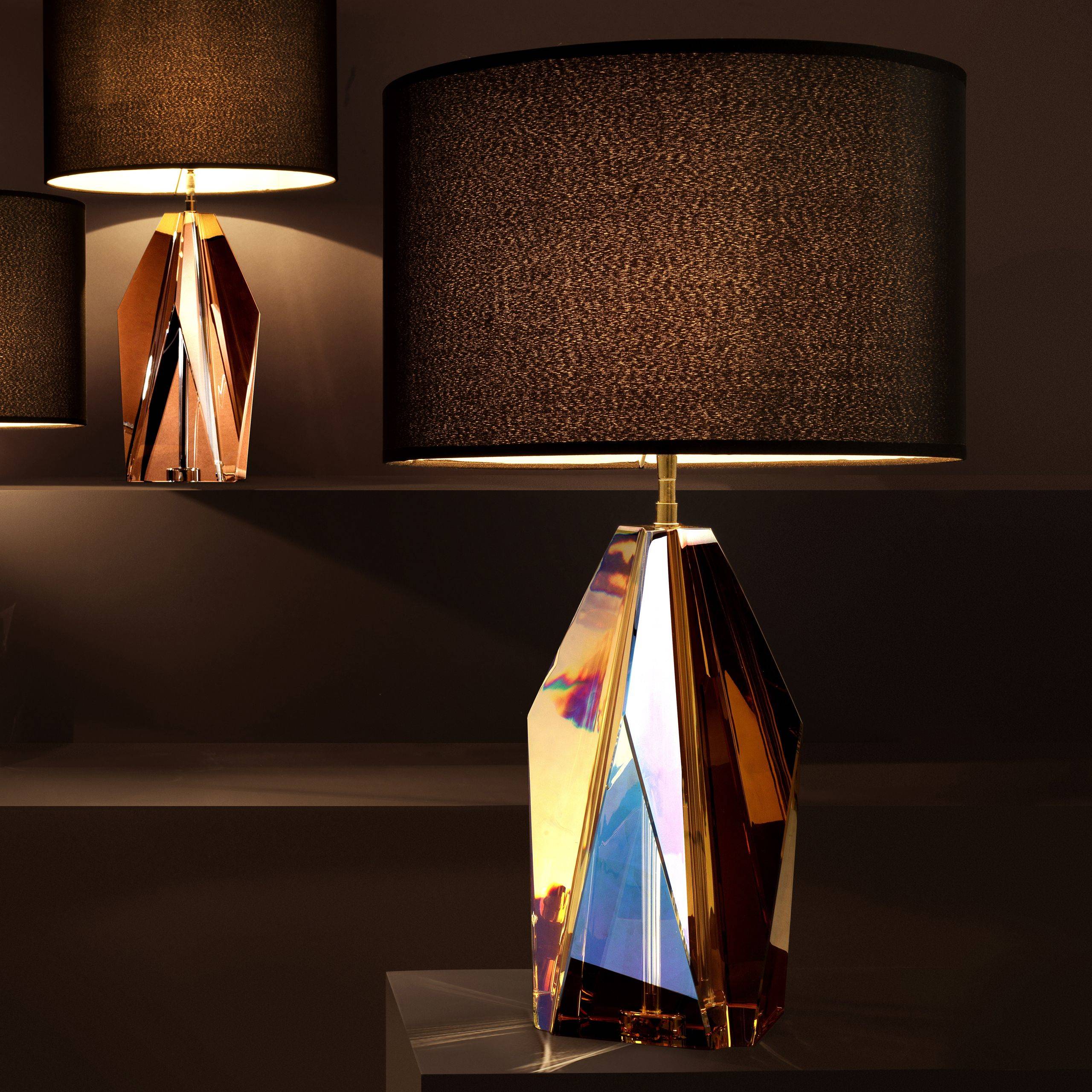 Setai Table Lamps - Amber | Smoke - Eichholtz - Luxury Lighting BoutiqueTable LampEichholtz