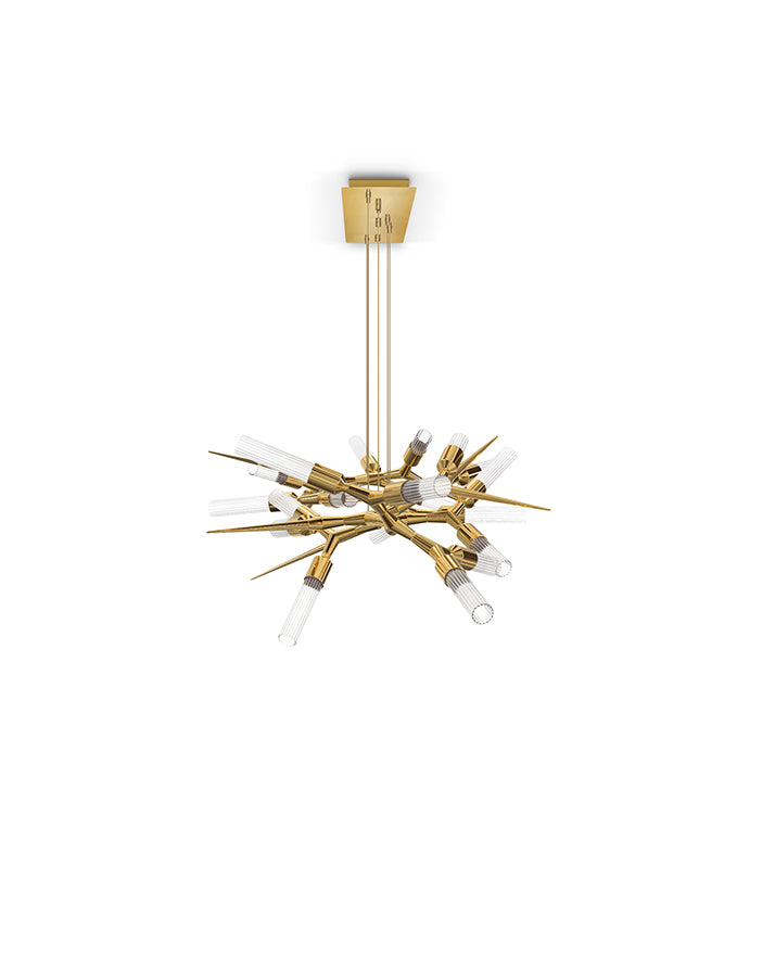 Shard 24-Light Crystal Modern Chandelier - Luxxu - Luxury Lighting Boutique