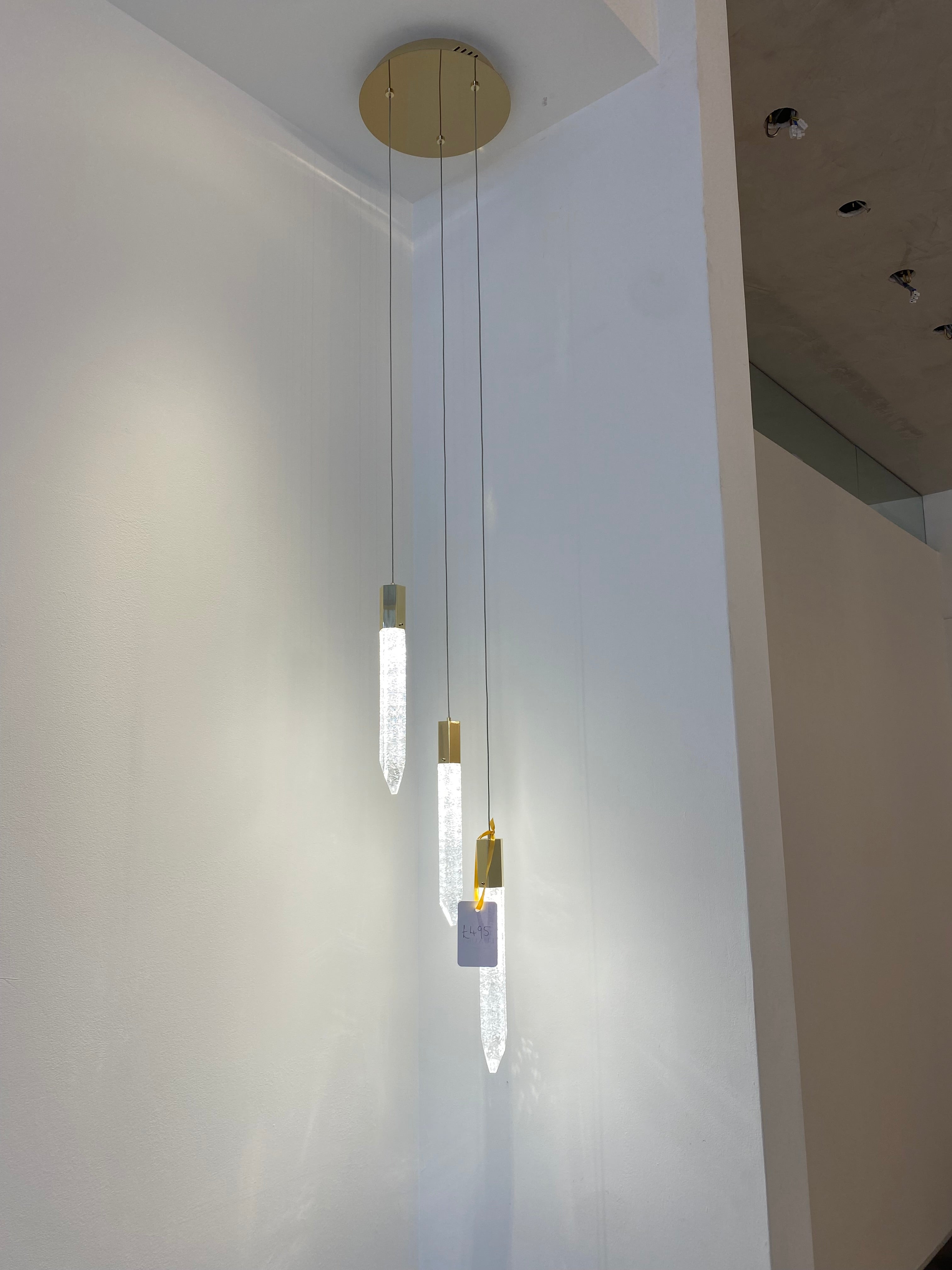 Shard 3 Light Adjustable Pendant (Gold) - MD17003025-3B GOL - Illuminati (Ex-Display) - Luxury Lighting Boutique