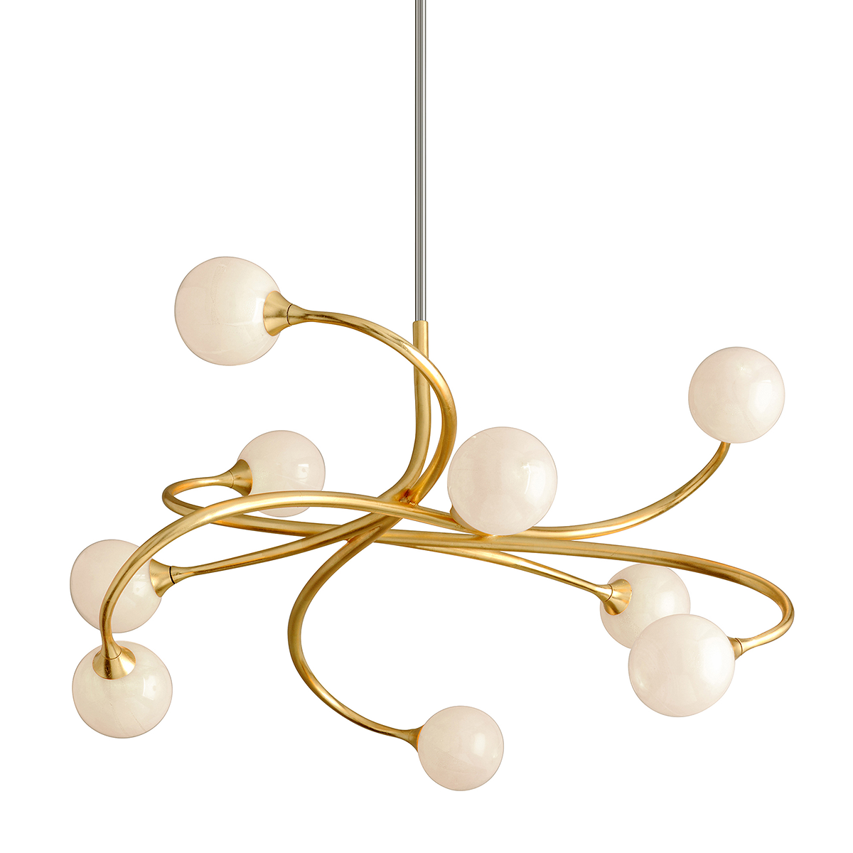 Signature Modern Chandelier - 294-09-CE - Corbett Lighting - Luxury Lighting Boutique