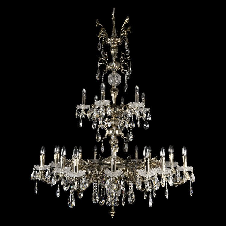 Sirius 22 Crystal Chandelier (Gold/Silver) - Wranovsky - Luxury Lighting BoutiqueWranovsky