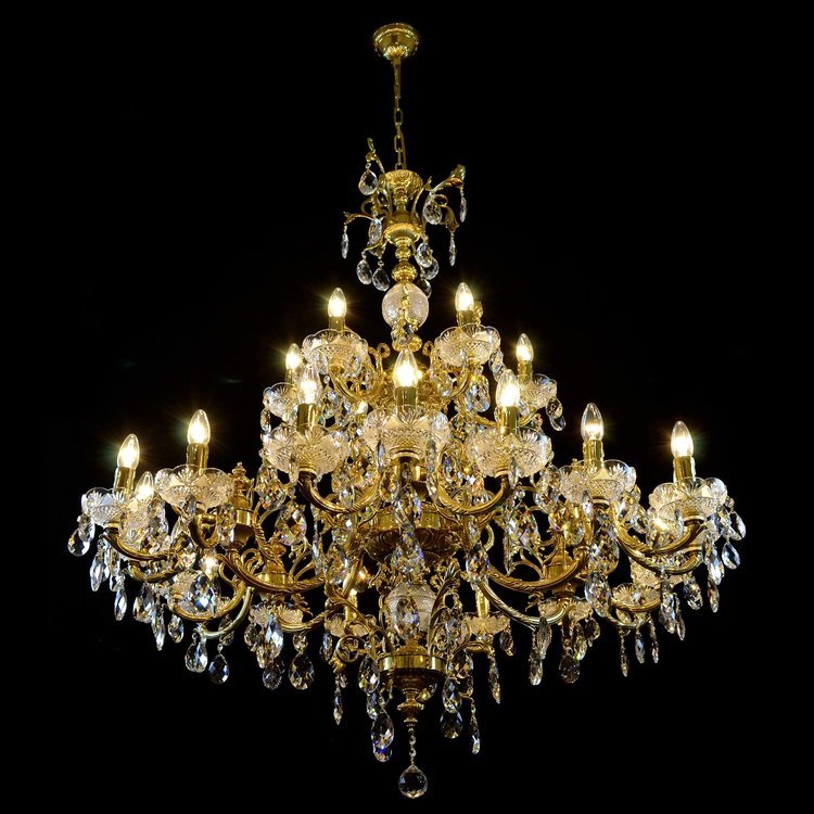 Sirius 24 Crystal Chandelier (Gold) - Wranovsky - Luxury Lighting BoutiqueWranovsky
