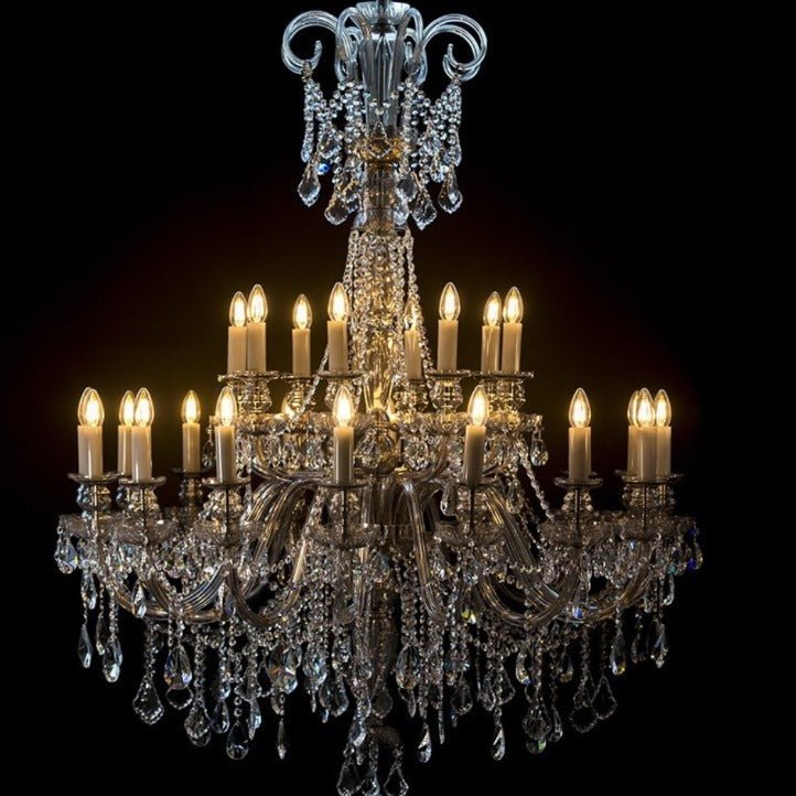 Smoke Grey 24 - Light Crystal Chandelier - Glass LPS - Luxury Lighting BoutiqueTraditional Crystal ChandeliersGlass LPS