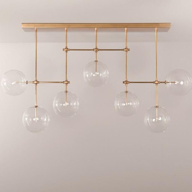 Soap B7 LG | 7-Light Modern Brass Chandelier - Schwung - Luxury Lighting Boutique