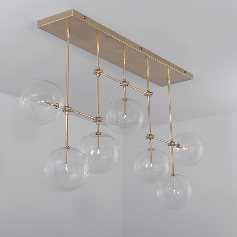Soap B7 LG | 7 - Light Modern Brass Chandelier - Schwung - Luxury Lighting BoutiqueBrass/Metal ChandeliersSchwung