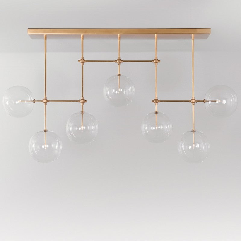 Soap B7 MD | 7-Light Modern Brass Chandelier - Schwung - Luxury Lighting Boutique