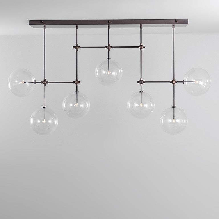 Soap B7 MD | 7-Light Modern Brass Chandelier - Schwung - Luxury Lighting Boutique