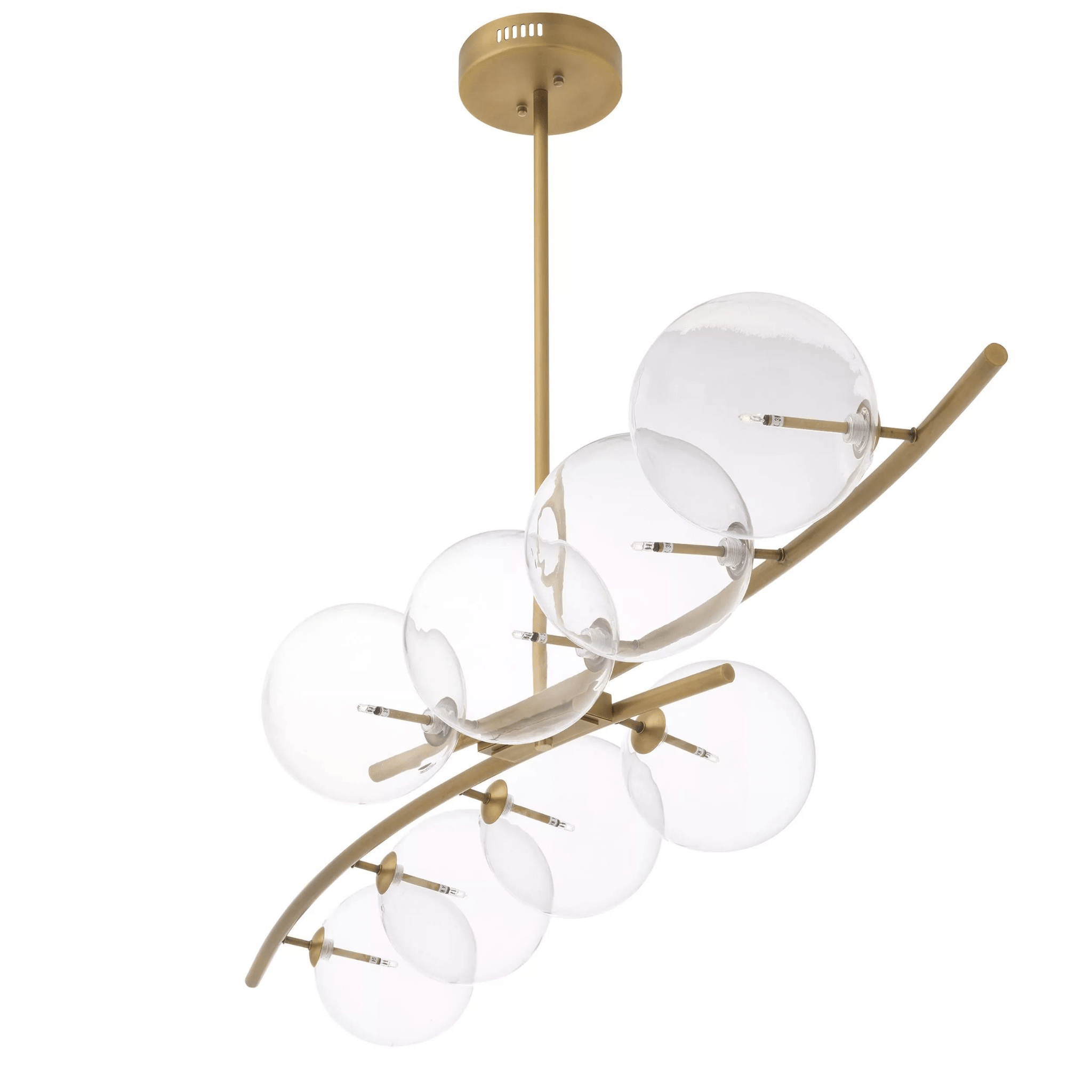 Spezia Chandelier - Antique Brass - Eichholtz - Luxury Lighting BoutiqueCeiling LightsEichholtz