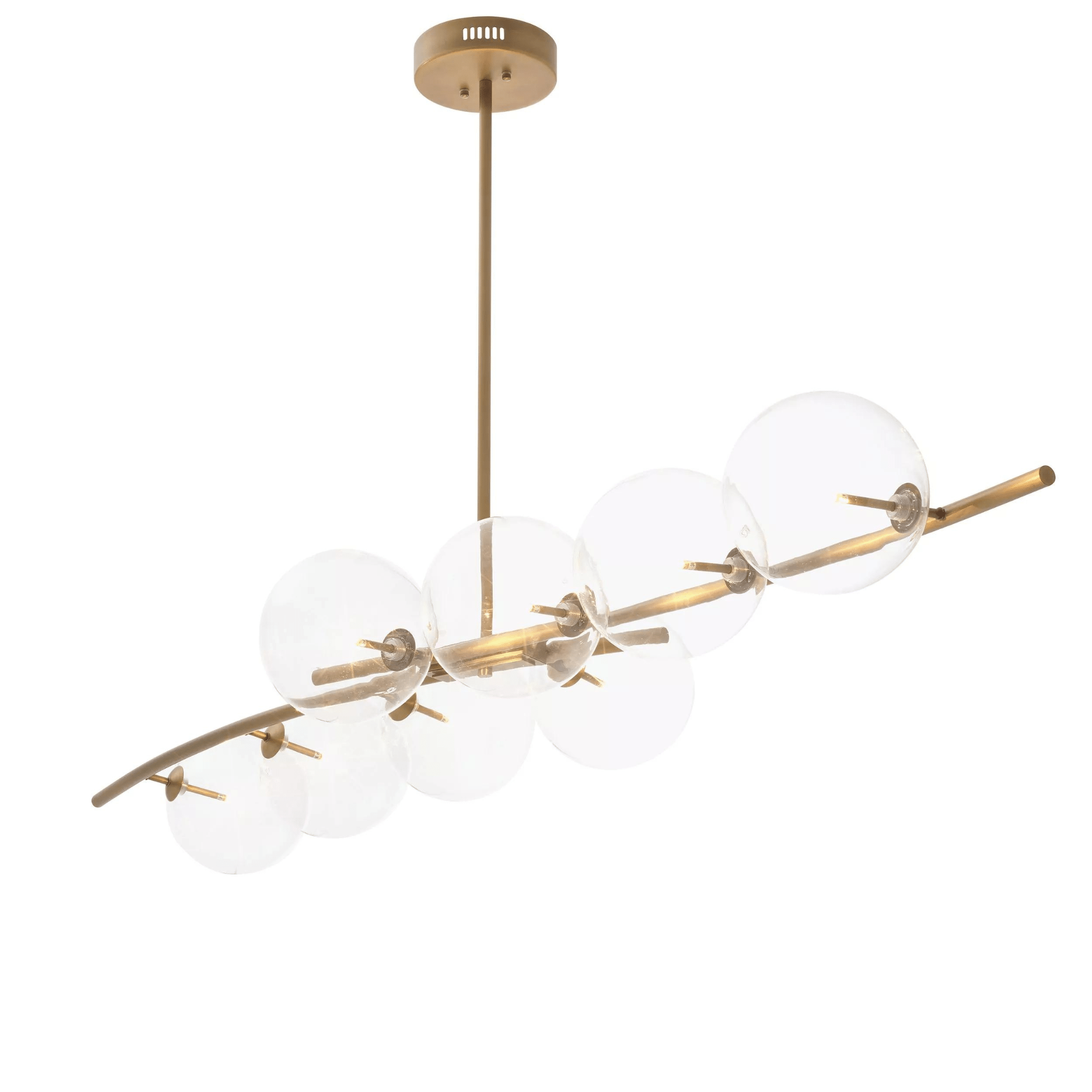 Spezia Chandelier - Antique Brass - Eichholtz - Luxury Lighting BoutiqueCeiling LightsEichholtz