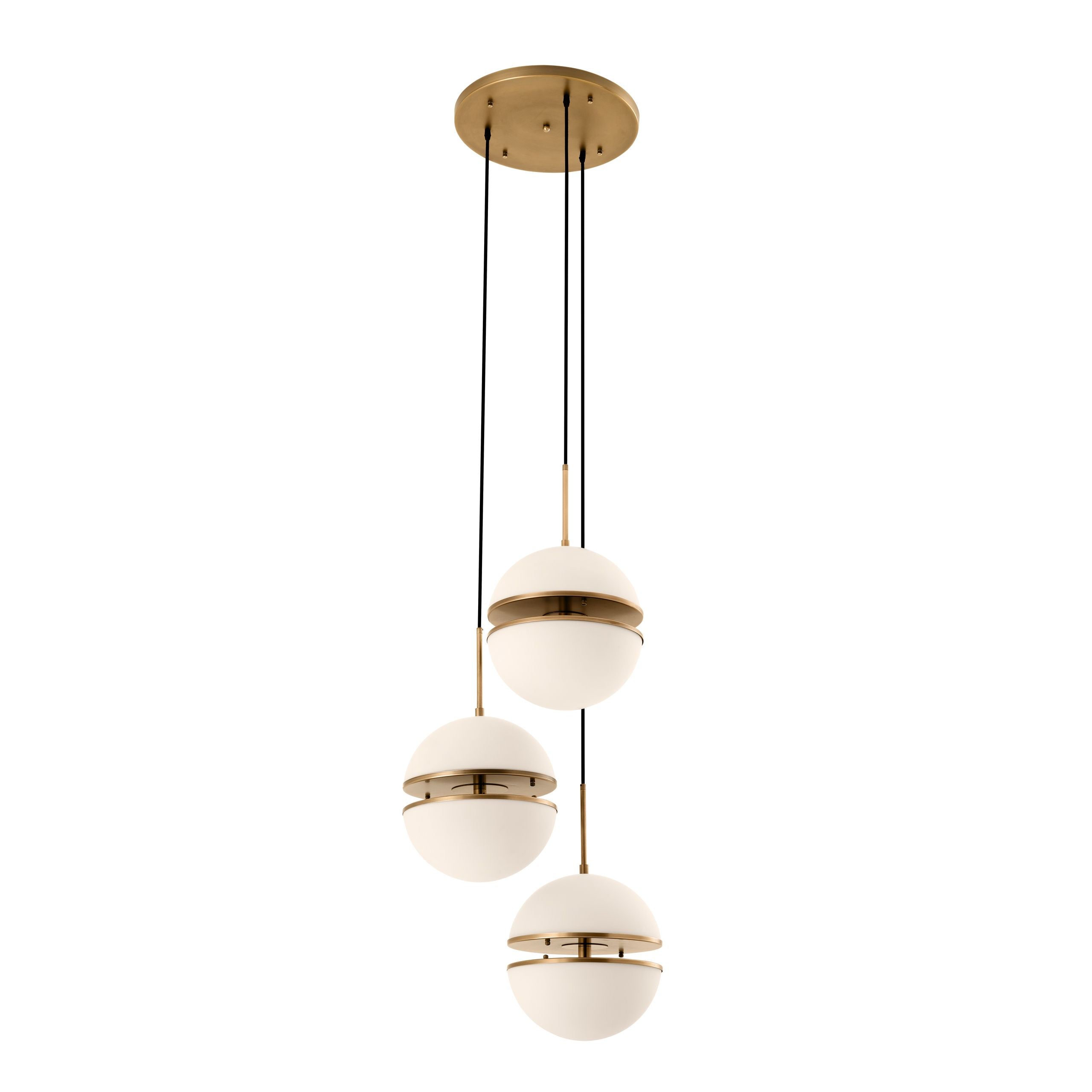 Spiridon Hanging Lamp Pendant Triple - Brass - Eichholtz - Luxury Lighting BoutiqueCeiling LightEichholtz