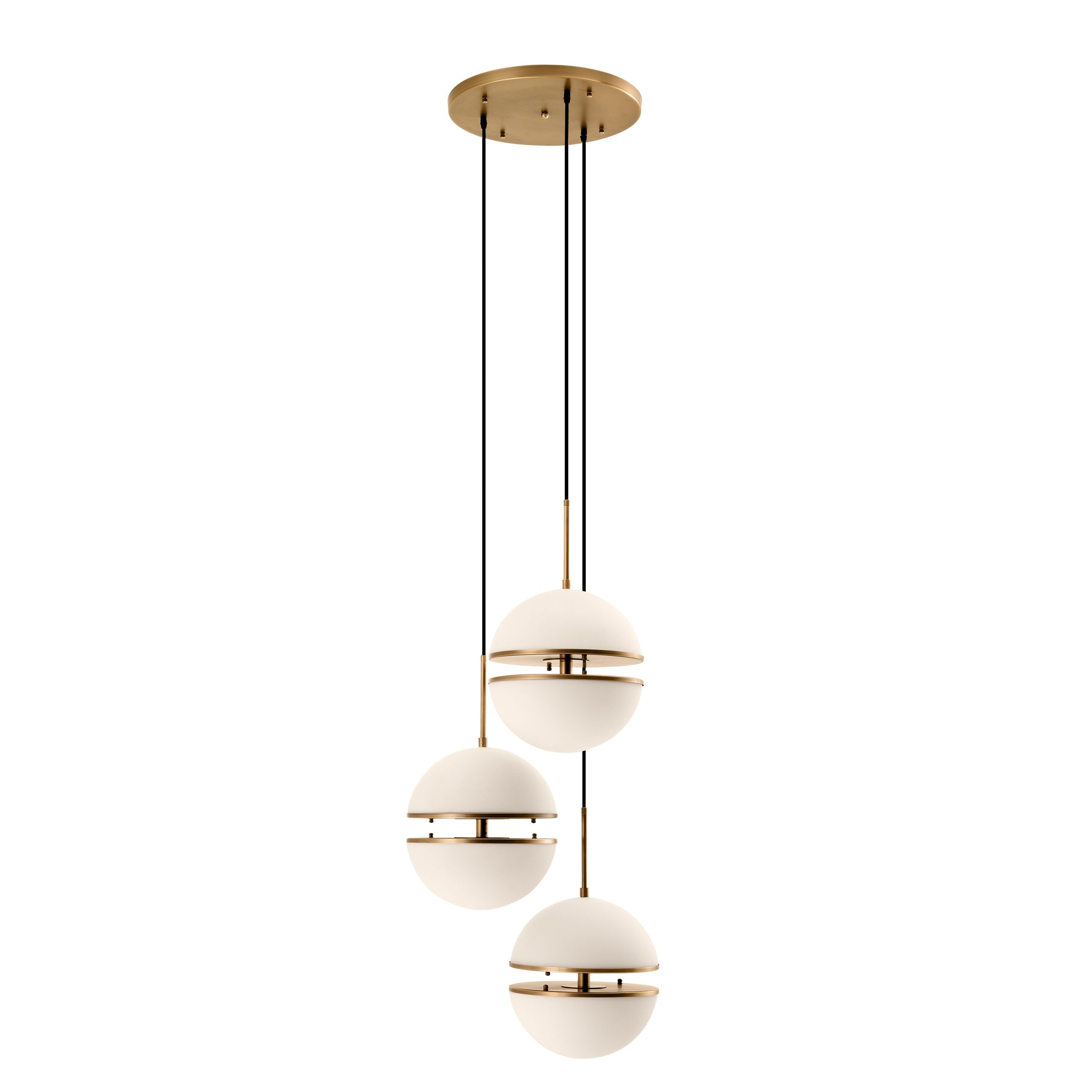 Spiridon Hanging Lamp Pendant Triple - Brass - Eichholtz - Luxury Lighting BoutiqueCeiling LightEichholtz