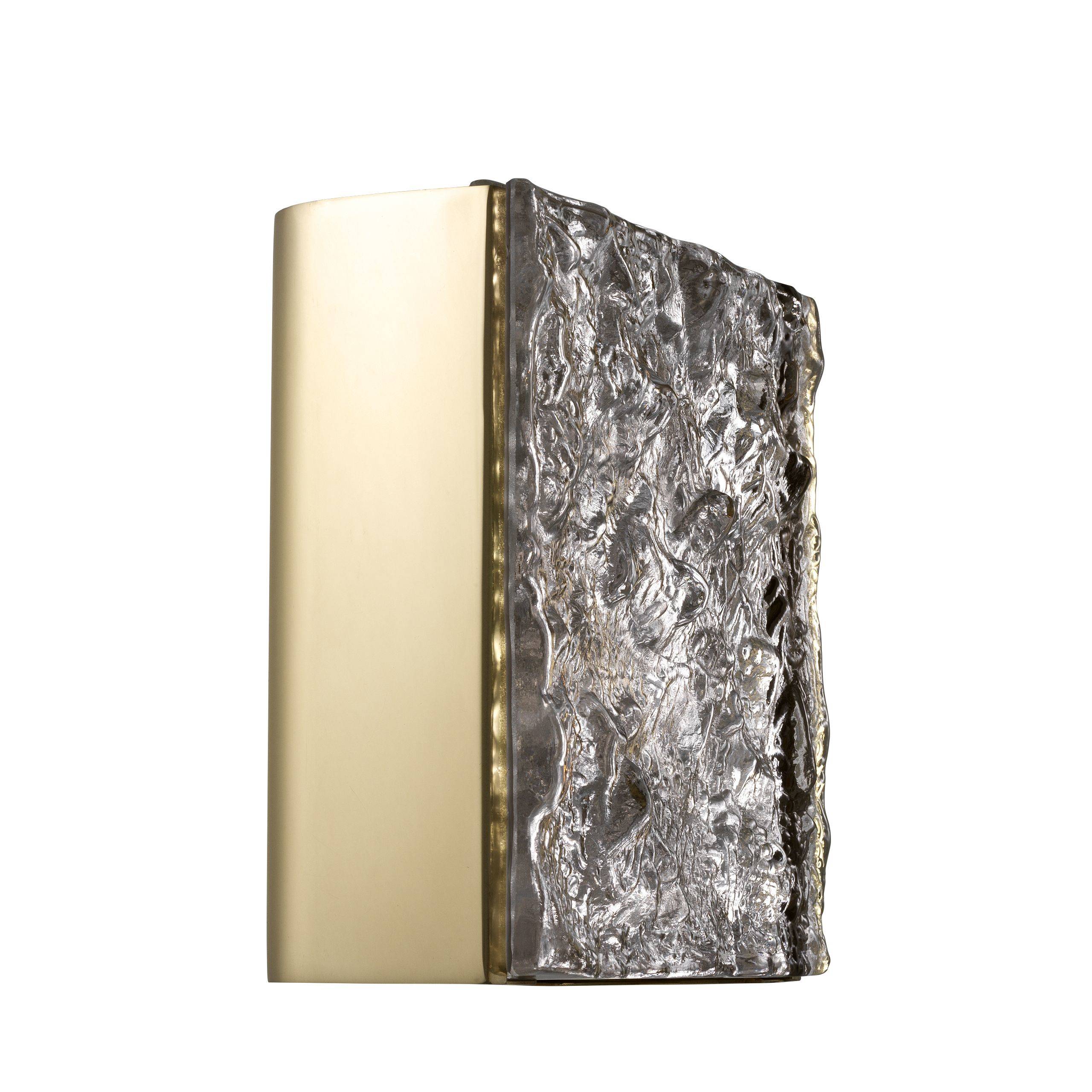 St Kitts Glass Wall Lamp - Brass - Eichholtz - Luxury Lighting BoutiqueWall LightsEichholtz