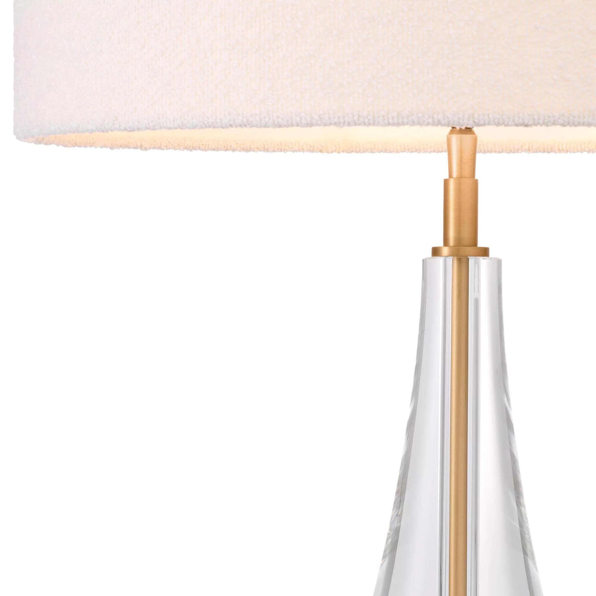 Stilla Table Lamp (Antique Brass Finish & Crystal Glass) - Eichholtz - Luxury Lighting Boutique