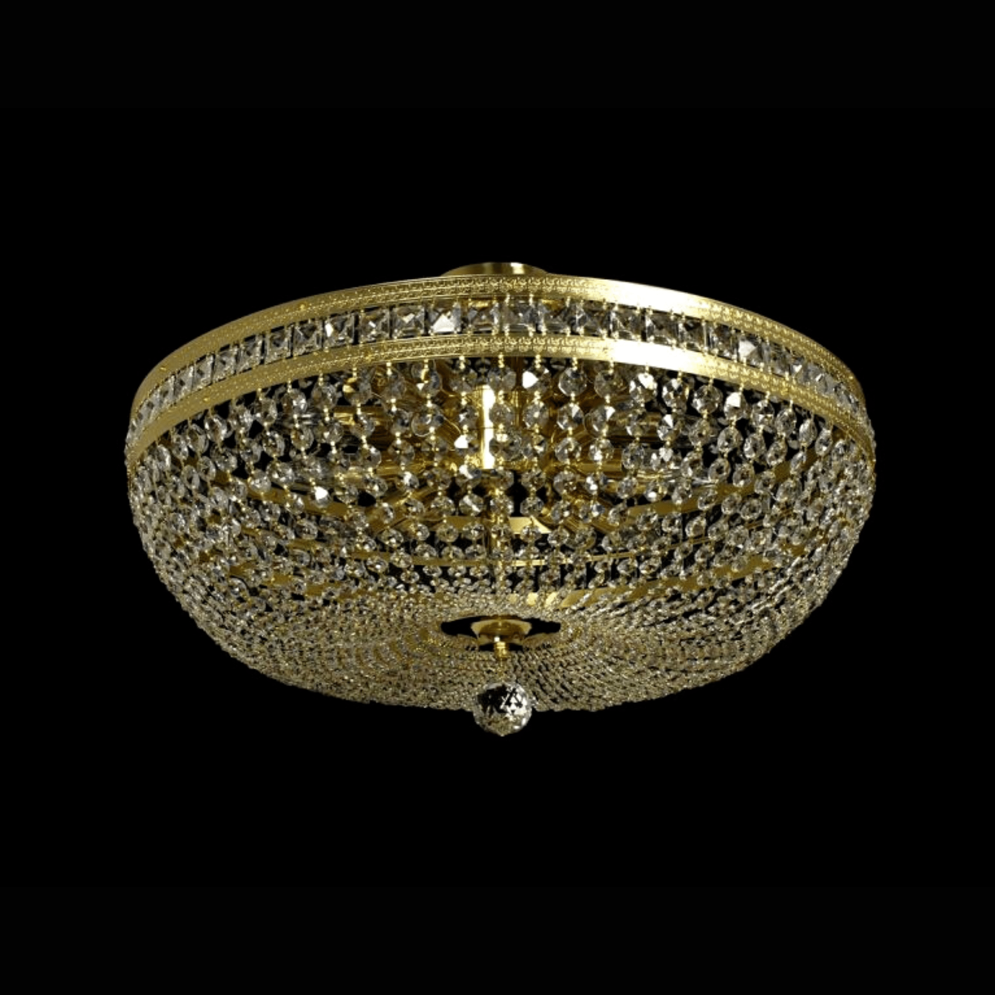 Stockholm 12 Crystal Glass Chandelier (Alpha Gold/Silver) - Wranovsky - Luxury Lighting BoutiqueBasket & Pendant ChandeliersWranovsky