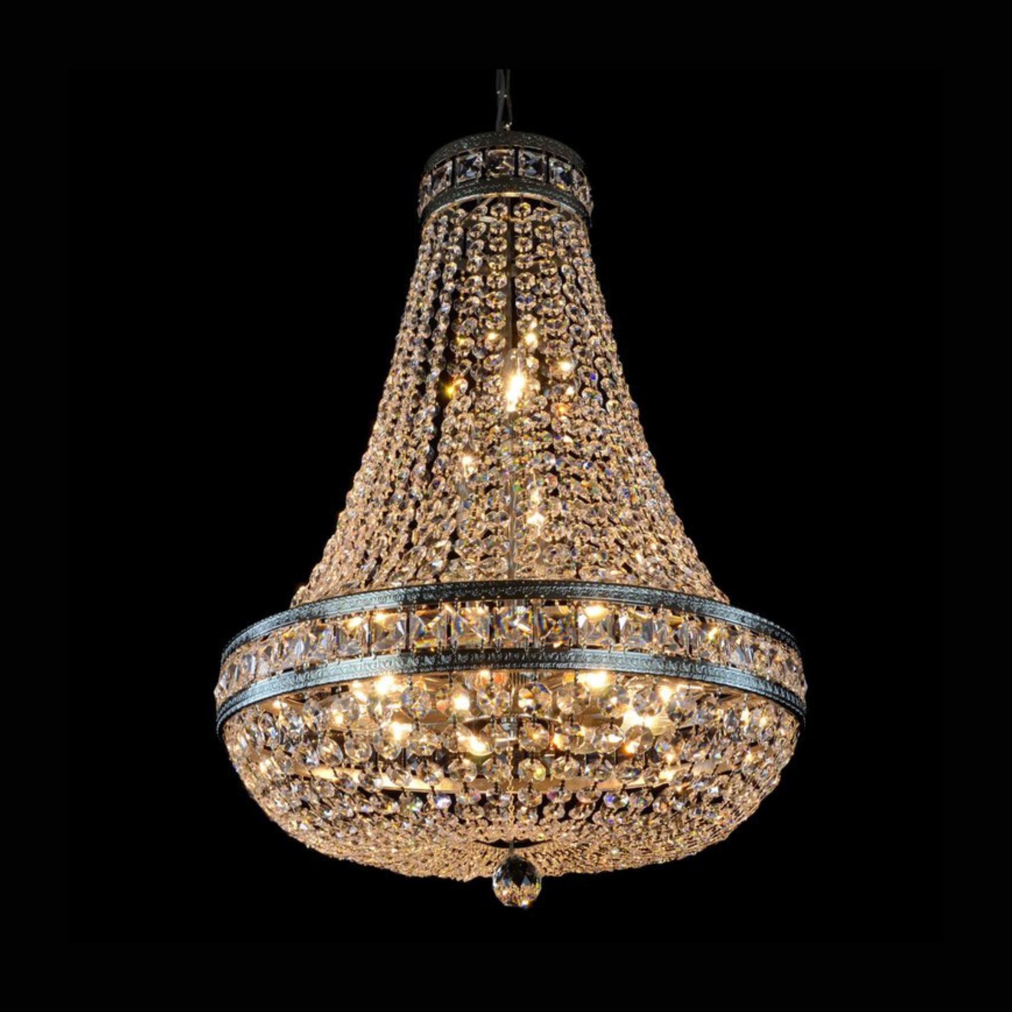 Stockholm 12 Crystal Glass Chandelier - Wranovsky - Luxury Lighting Boutique
