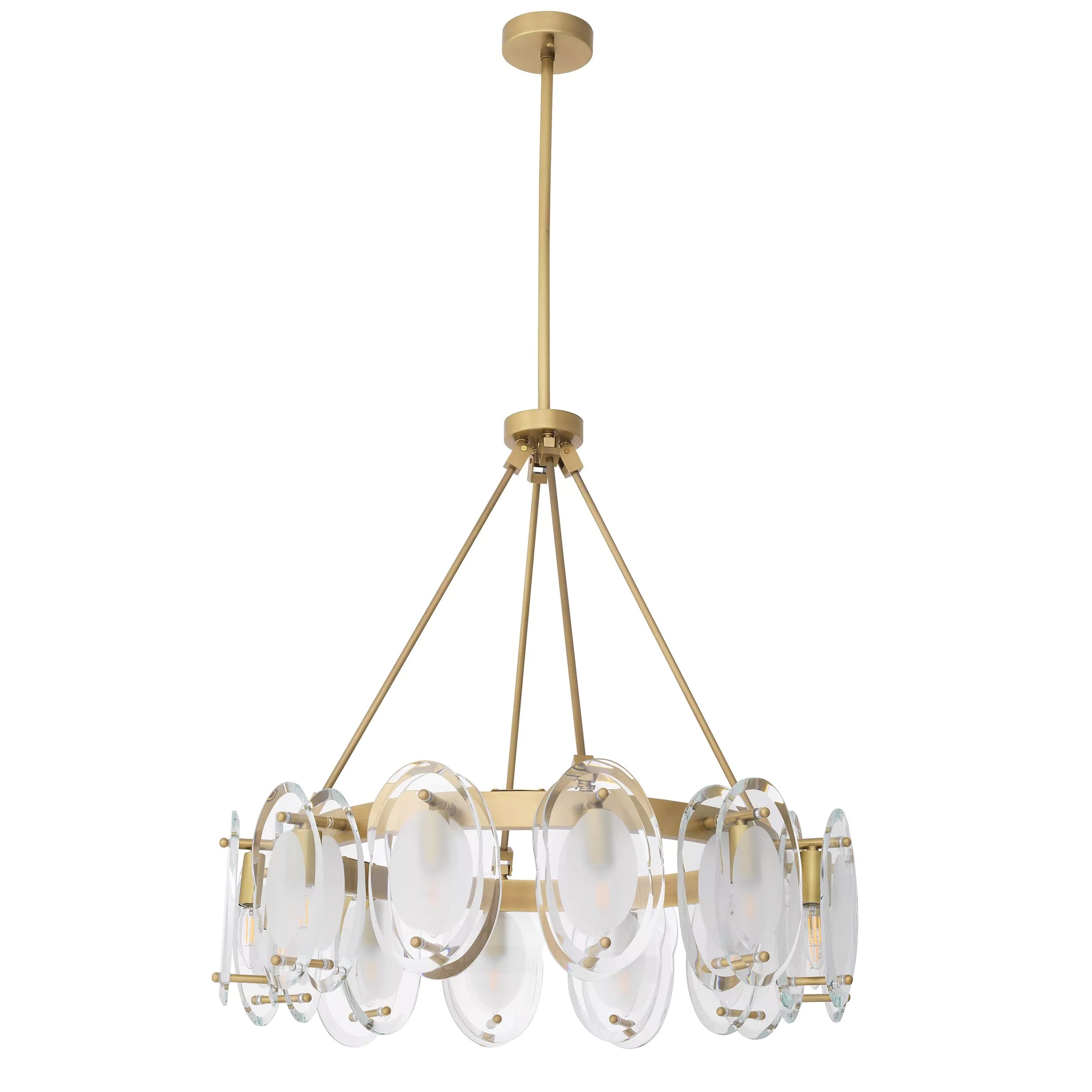 Sublime Modern Chandelier Antique Brass - Eichholtz - Luxury Lighting BoutiqueBrass/Metal ChandeliersEichholtz