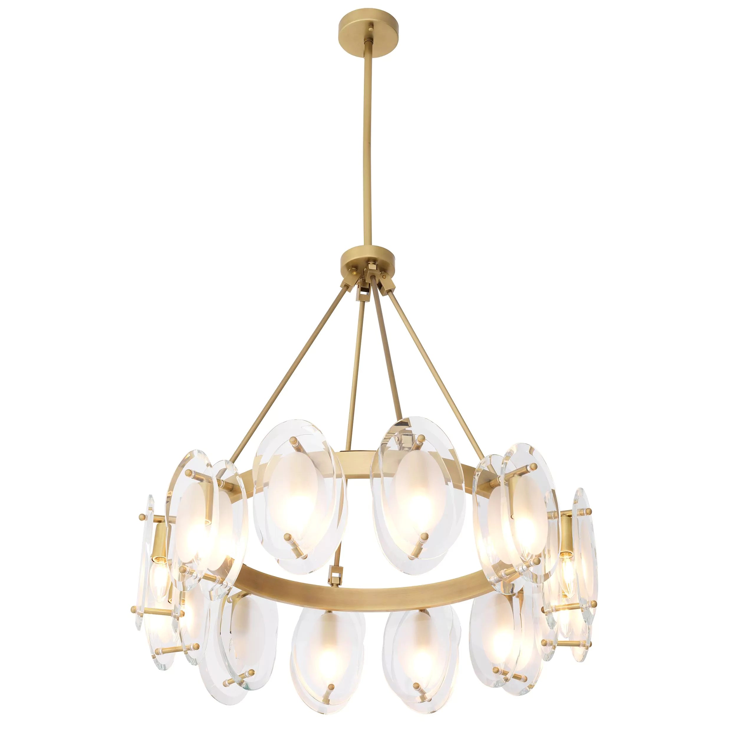 Sublime Modern Chandelier Antique Brass - Eichholtz - Luxury Lighting BoutiqueBrass/Metal ChandeliersEichholtz